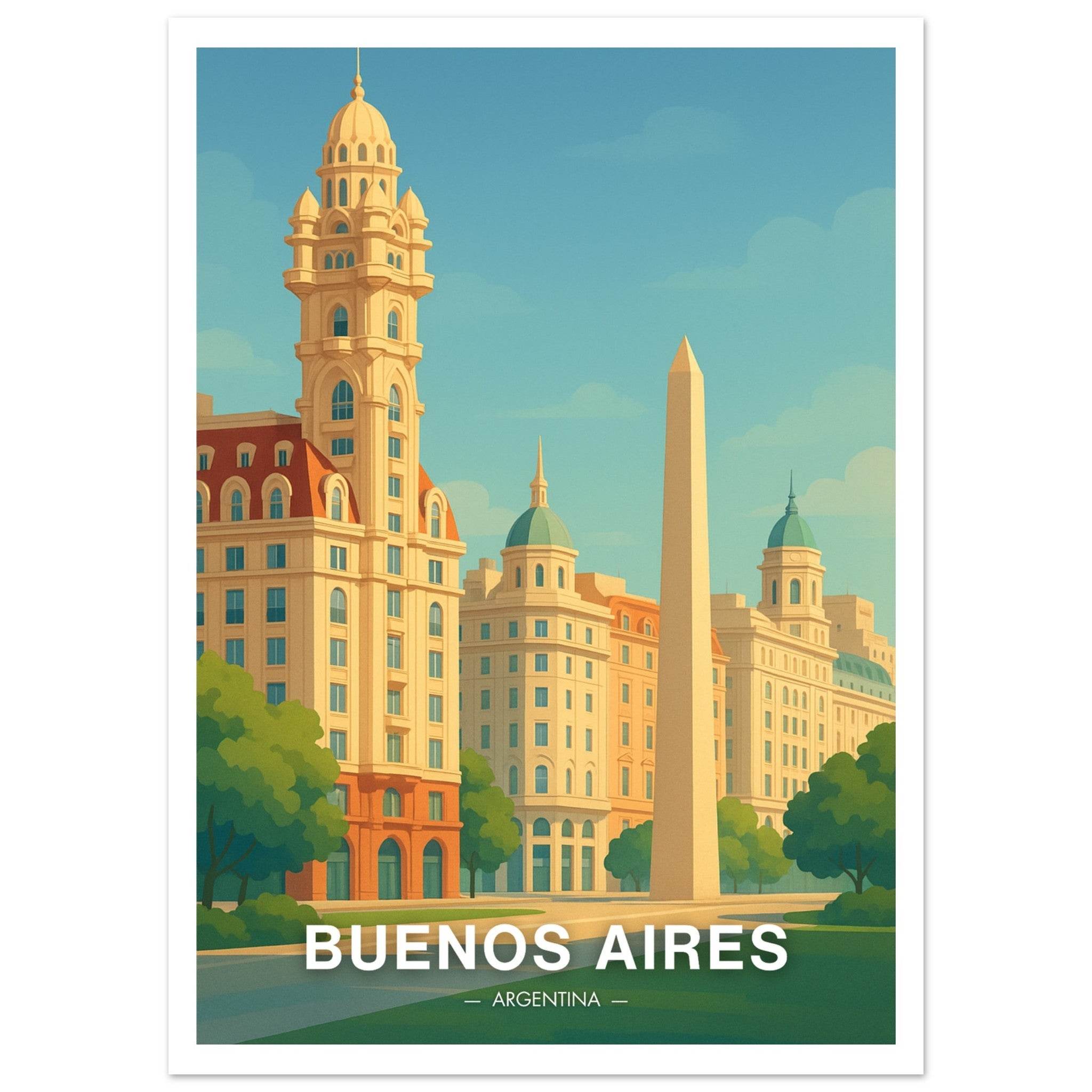 Buenos Aires Poster - Geoprints