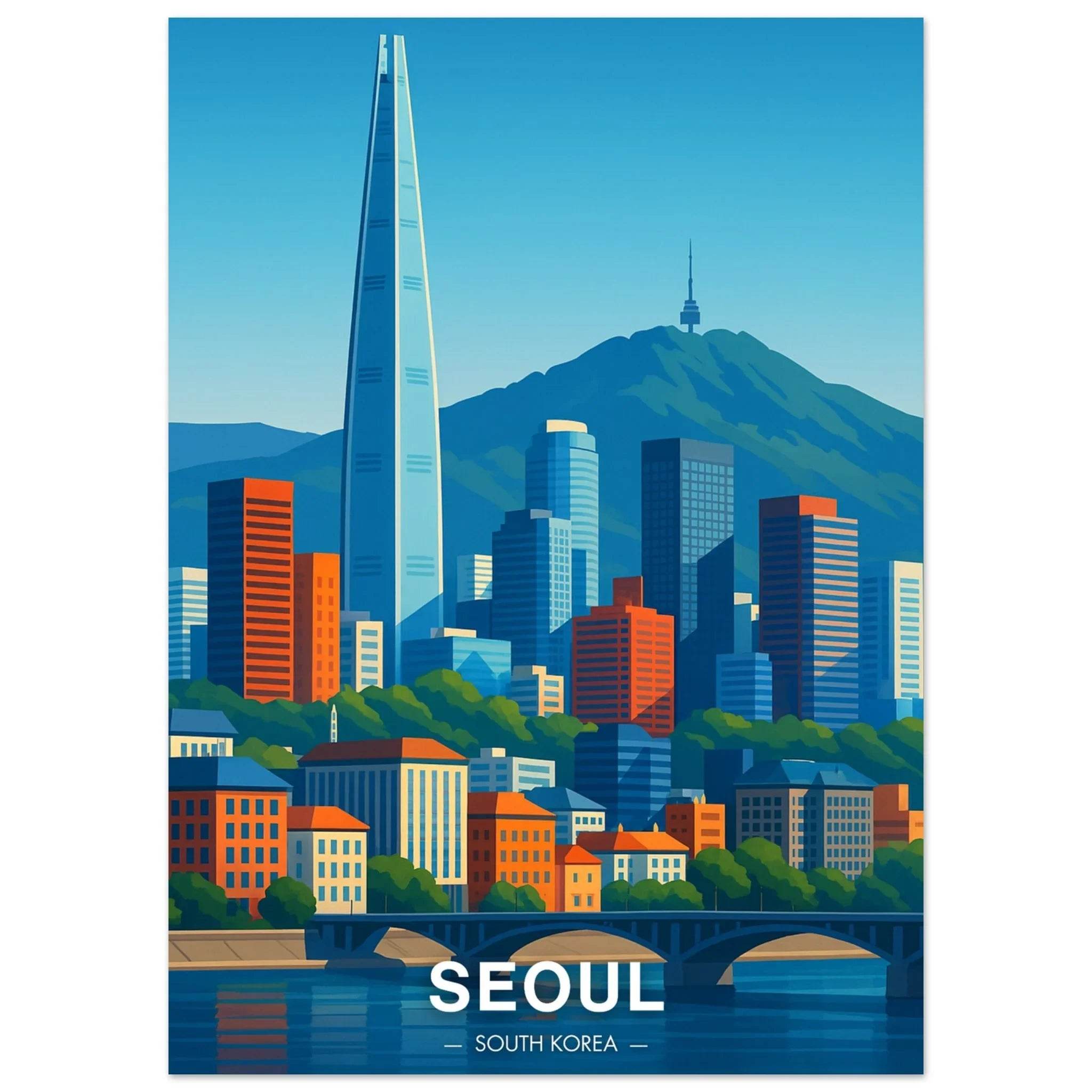 Seoul Poster - Geoprints
