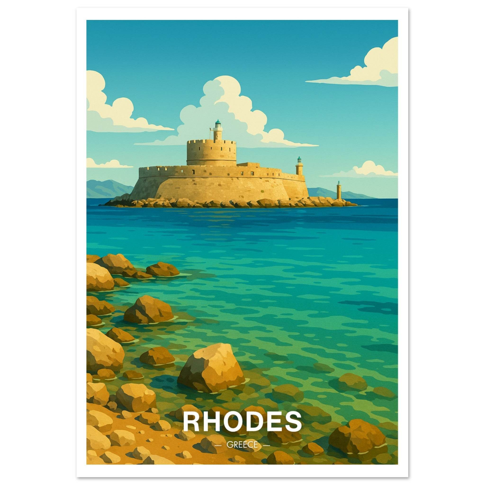 Rhodos Poster - Geoprints