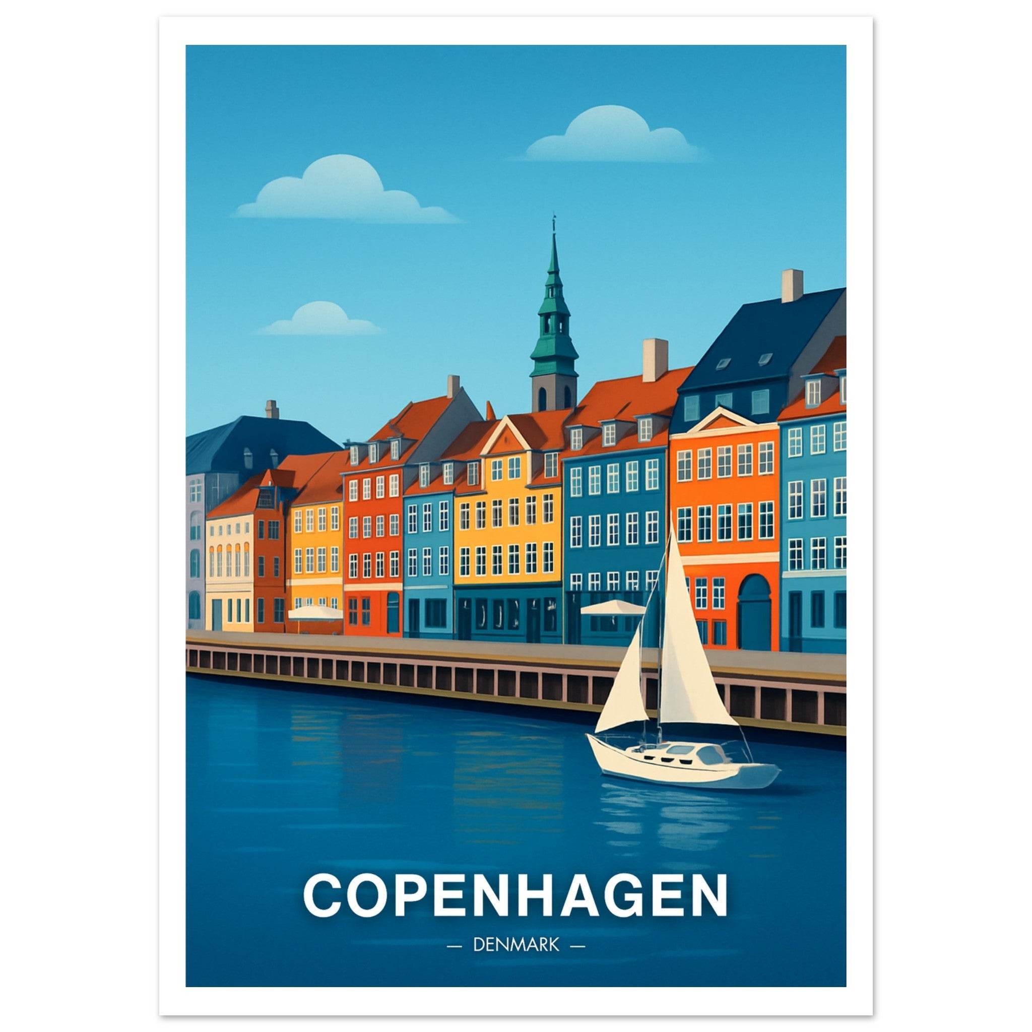 Kopenhagen Poster - Geoprints