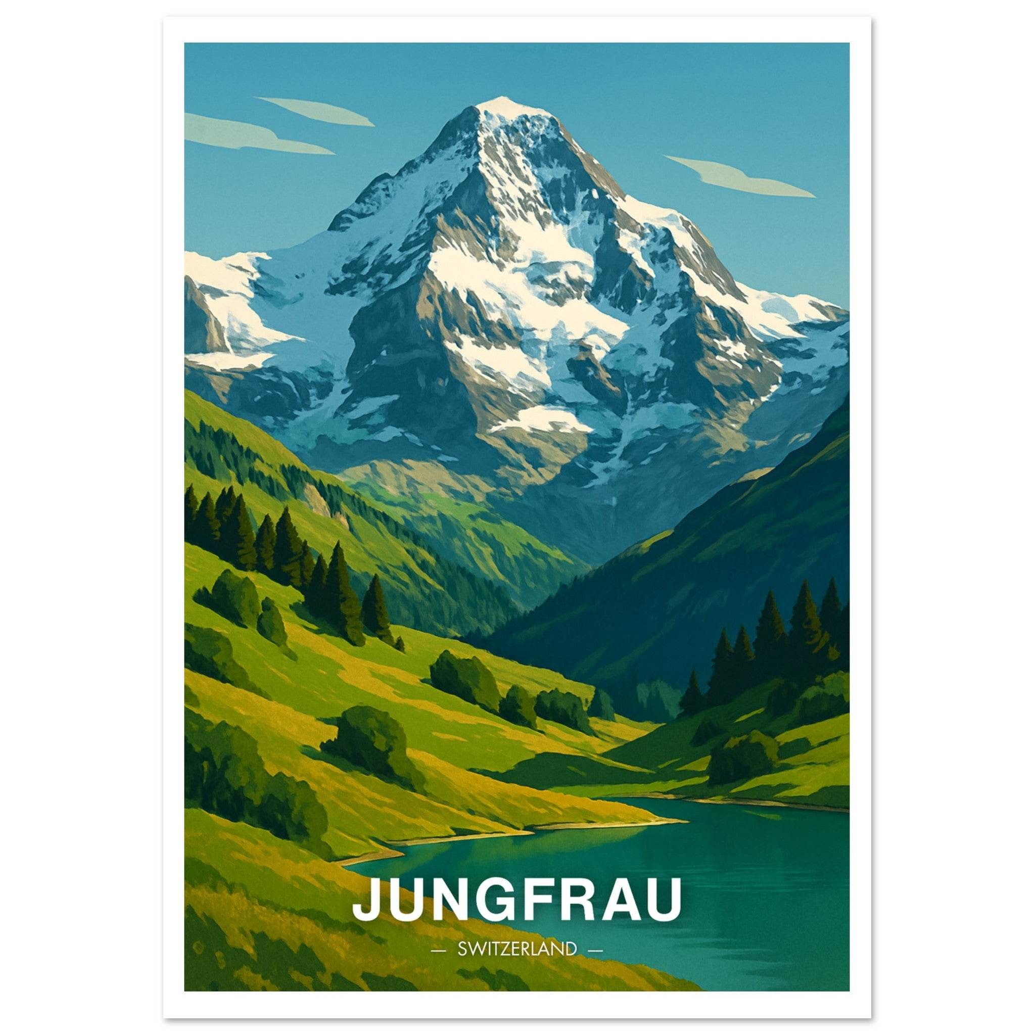 Jungfrau Poster - Geoprints