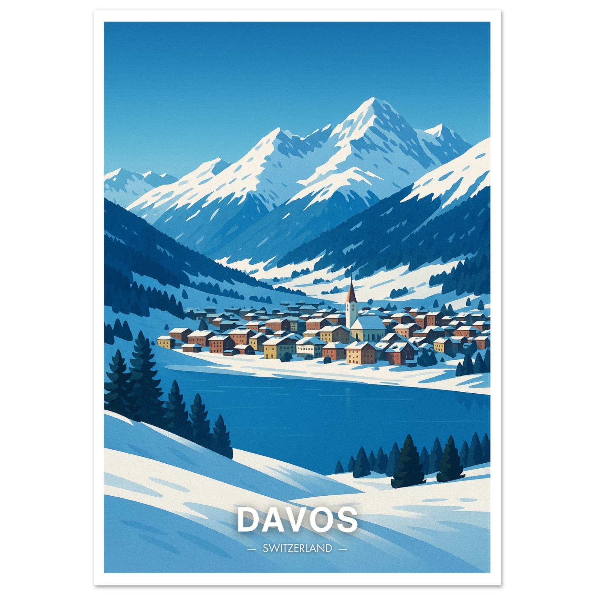 Davos Poster - Geoprints