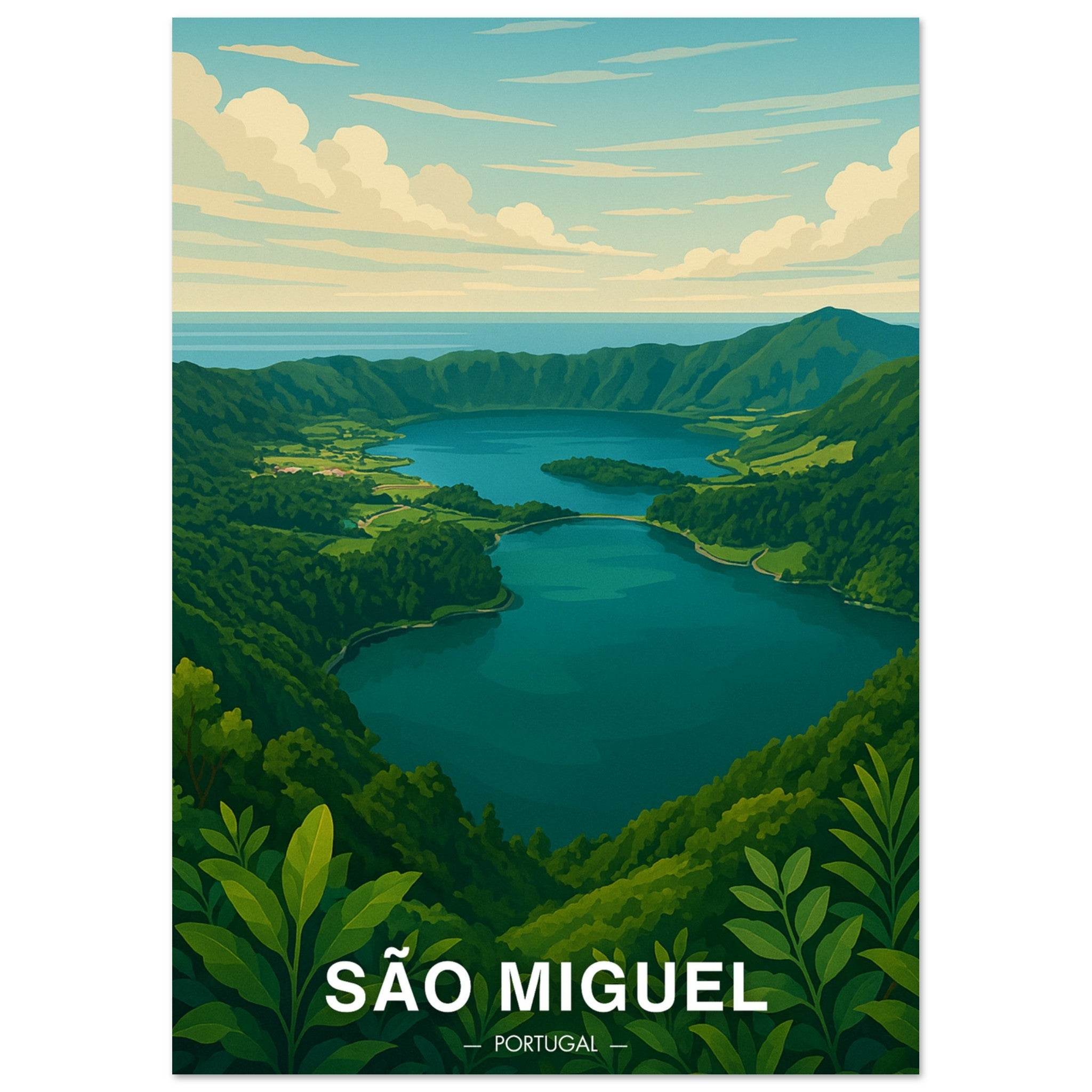 Sao Miguel Poster - Geoprints