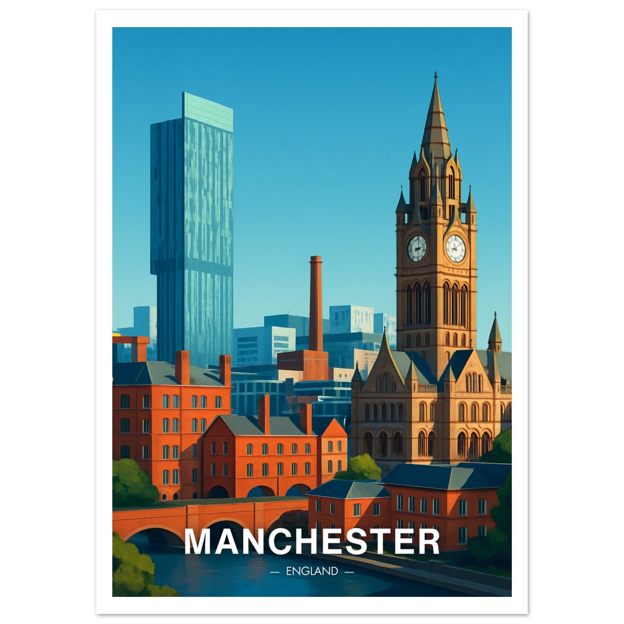 Manchester Poster - Geoprints