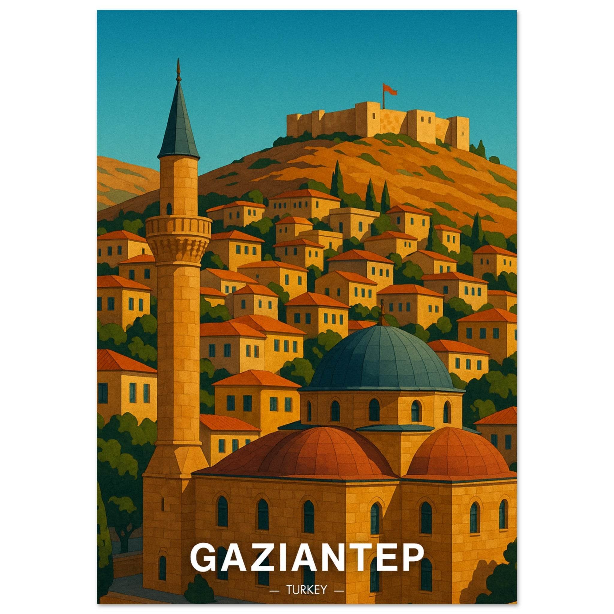Gaziantep Poster - Geoprints