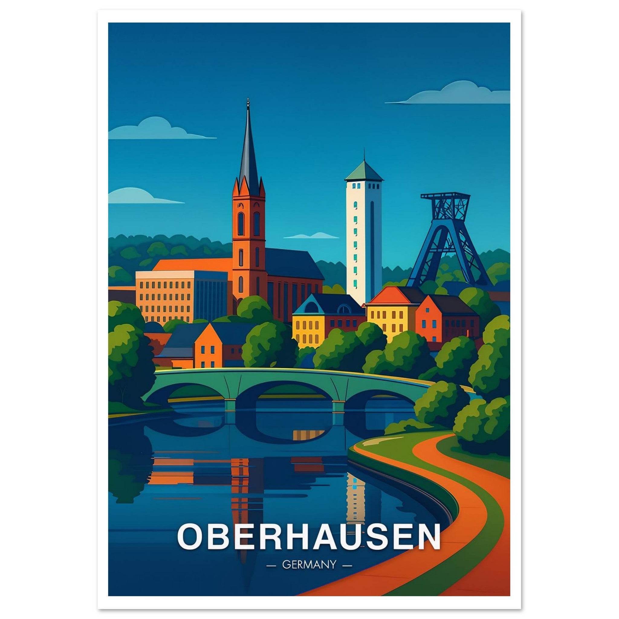 Oberhausen Poster - Geoprints