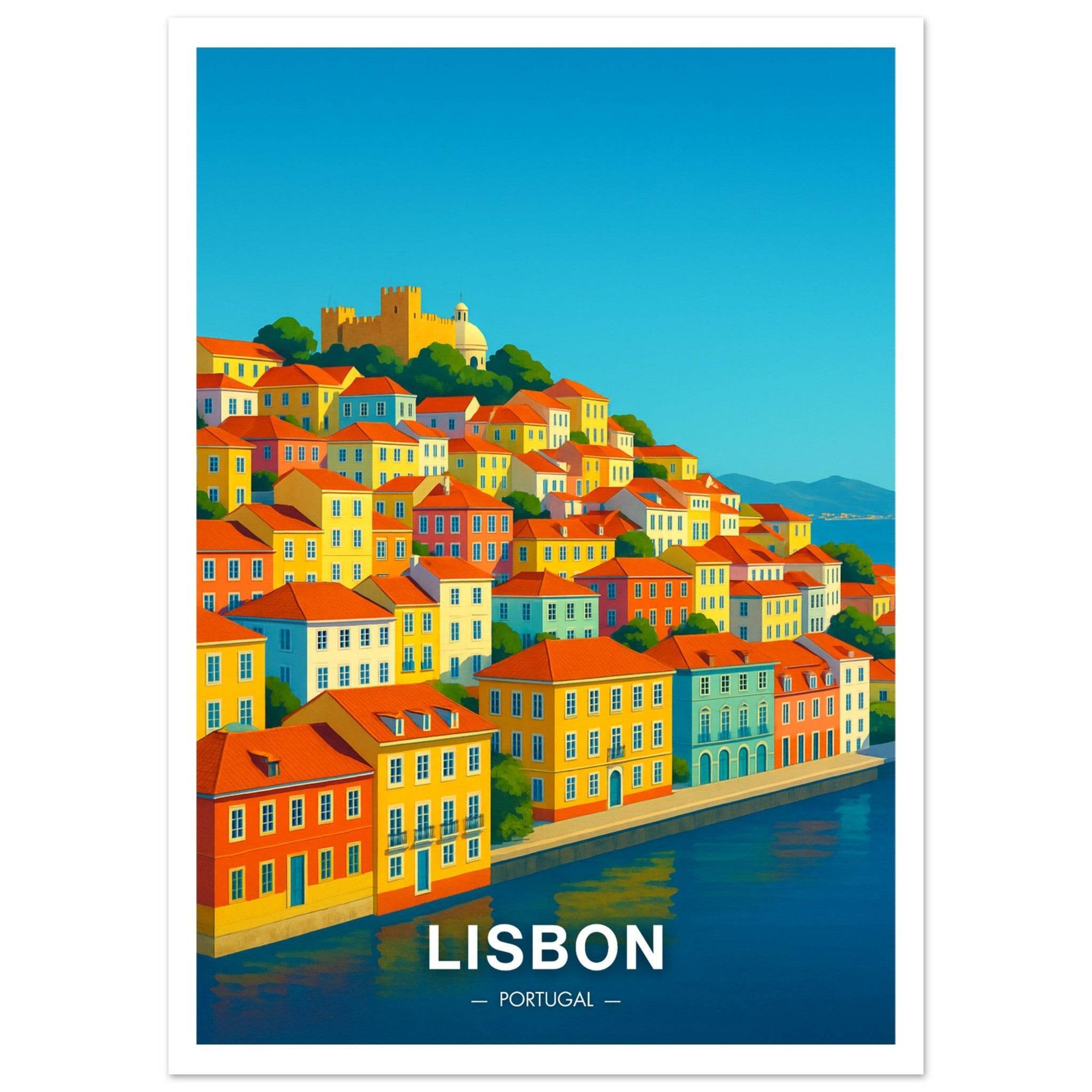 Lissabon Poster - Geoprints
