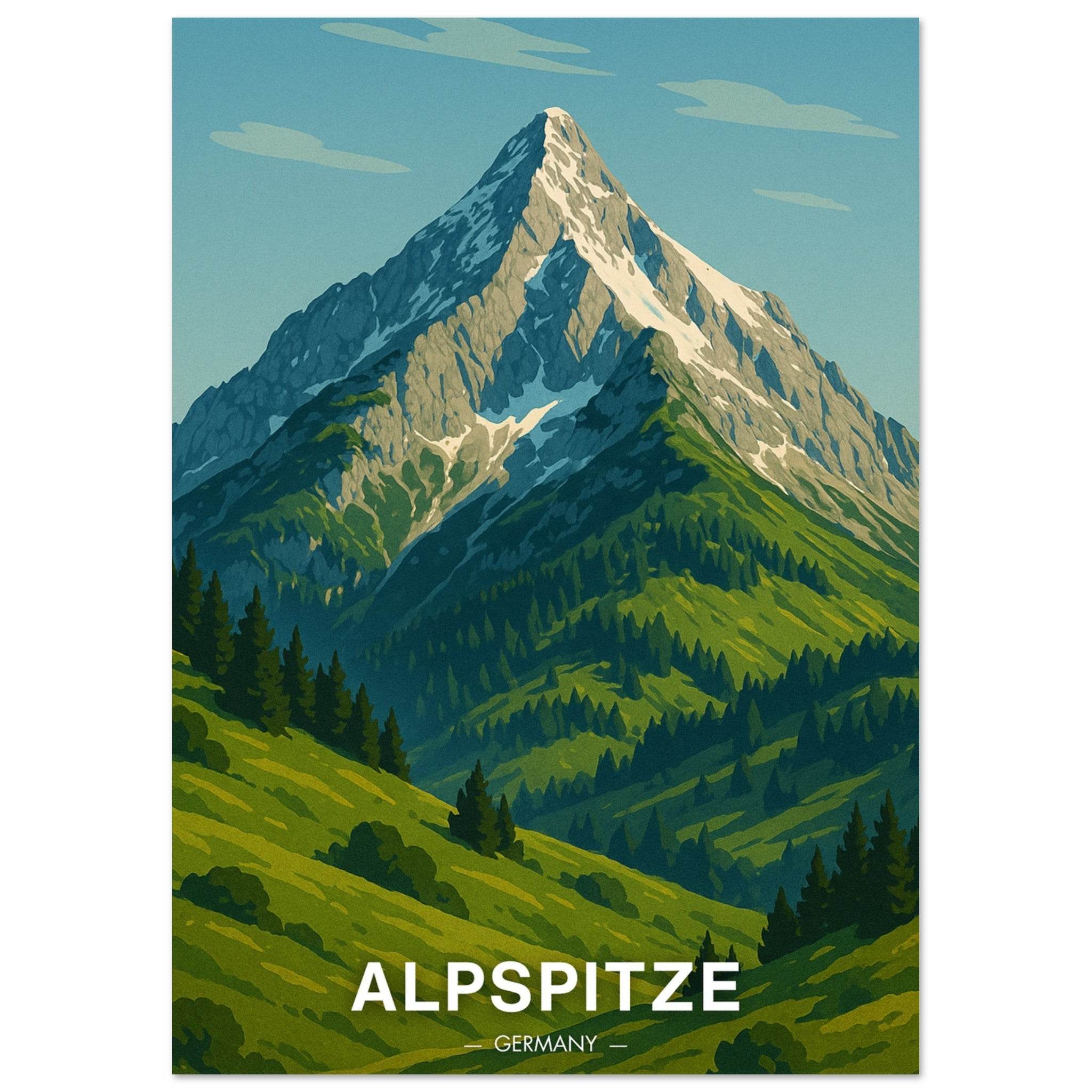Alpspitze Poster - Geoprints
