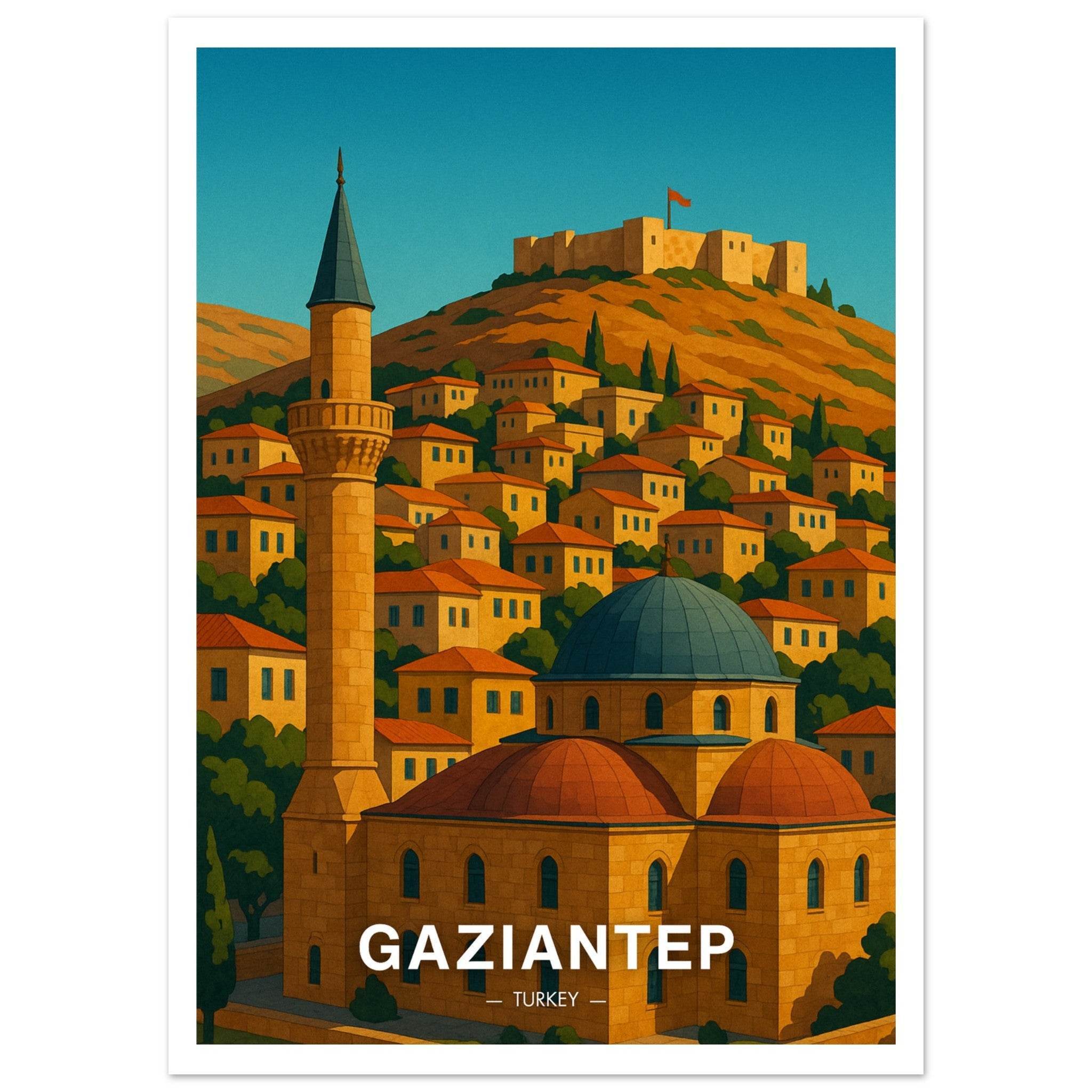 Gaziantep Poster - Geoprints