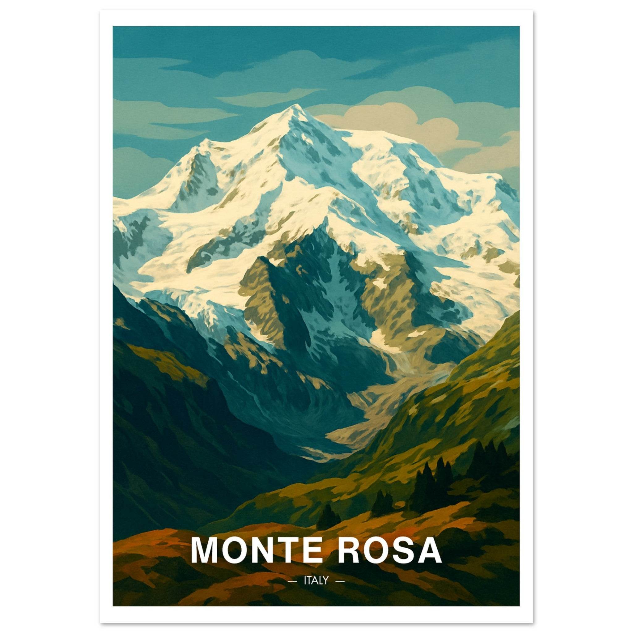 Monte Rosa Poster - Geoprints