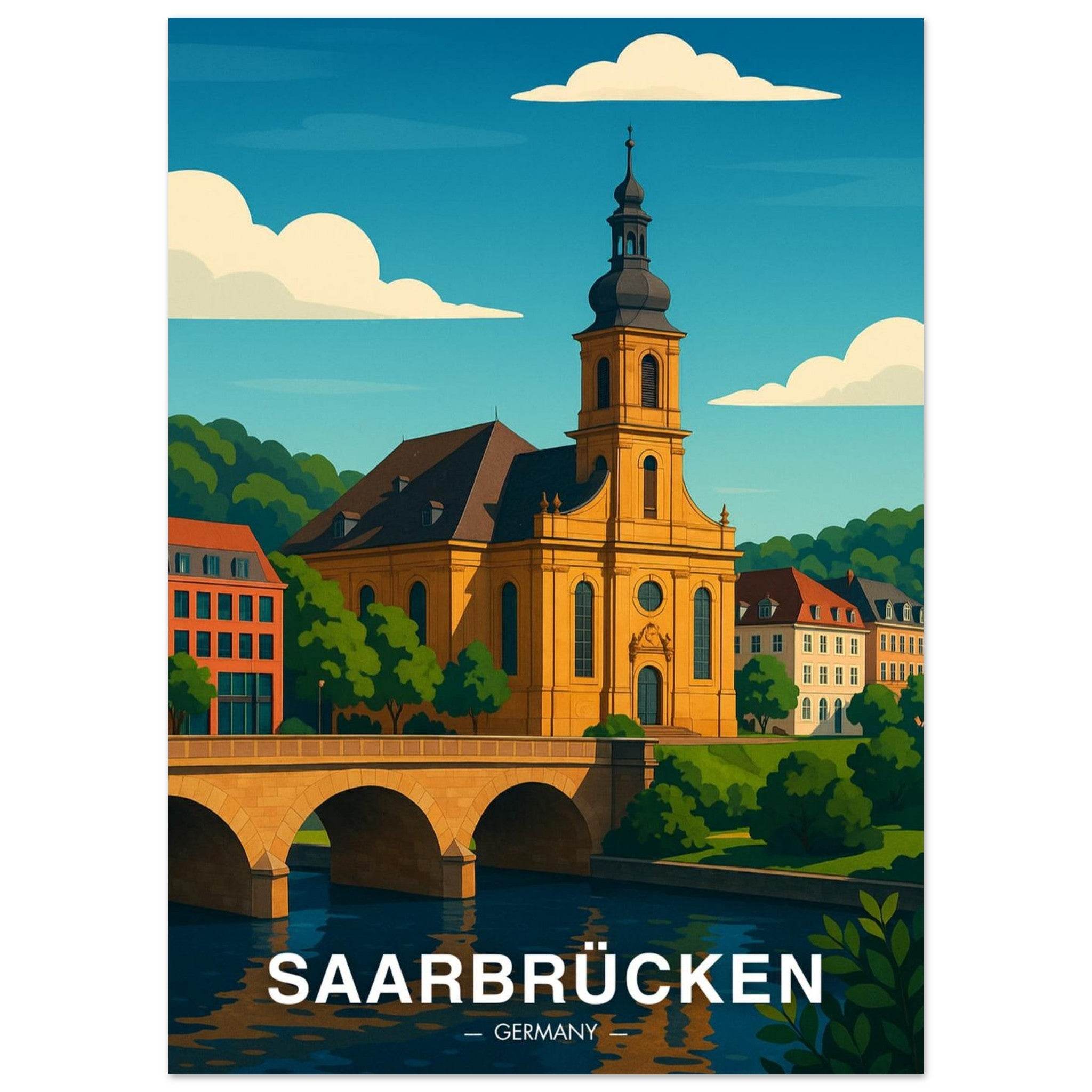Saarbrücken Poster - Geoprints
