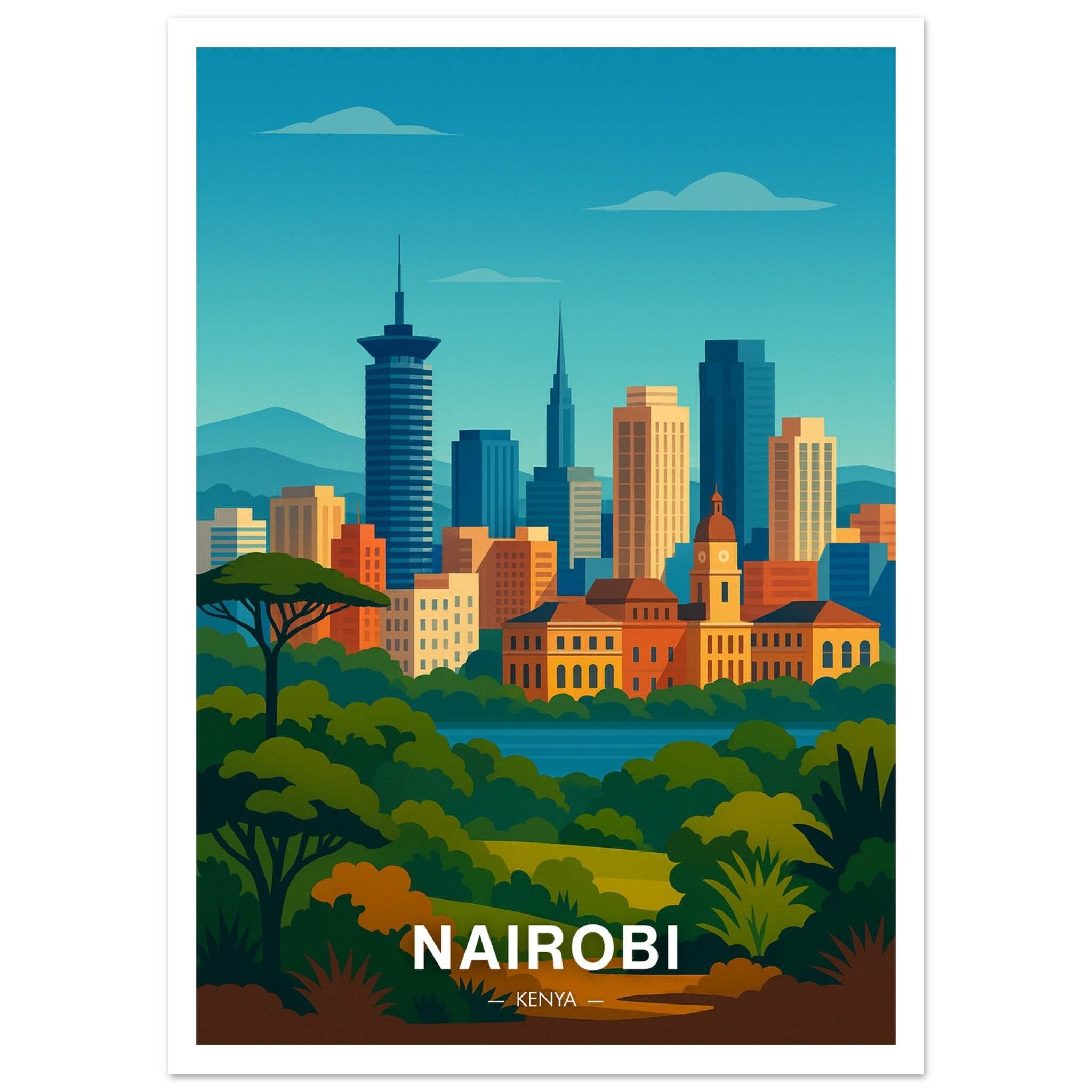 Nairobi Poster - Geoprints