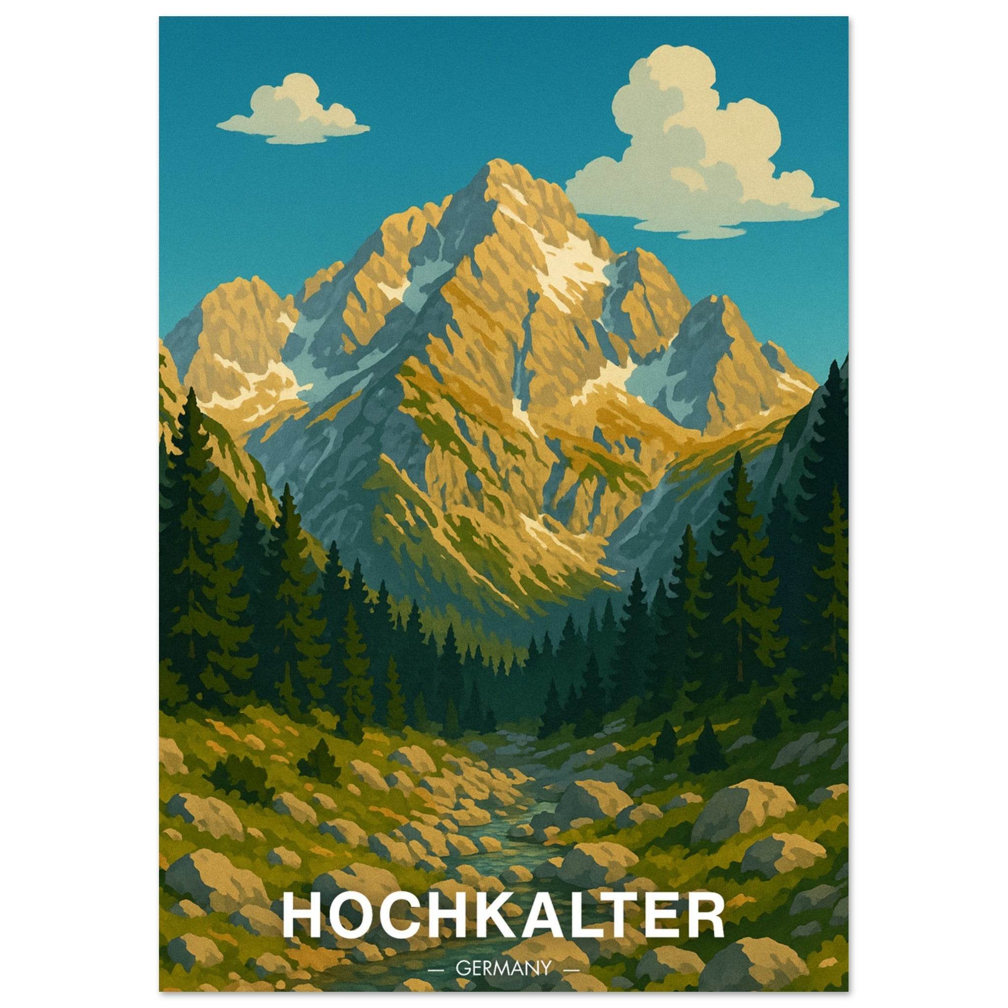Hochkalter Poster - Geoprints