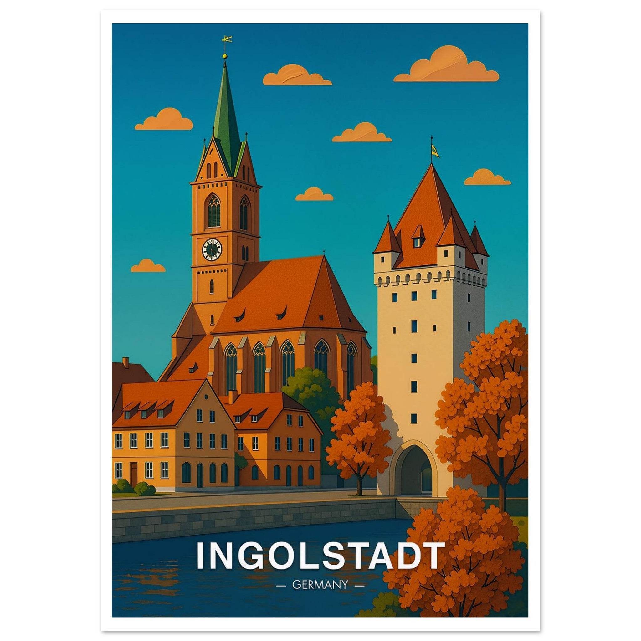 Ingolstadt Poster - Geoprints