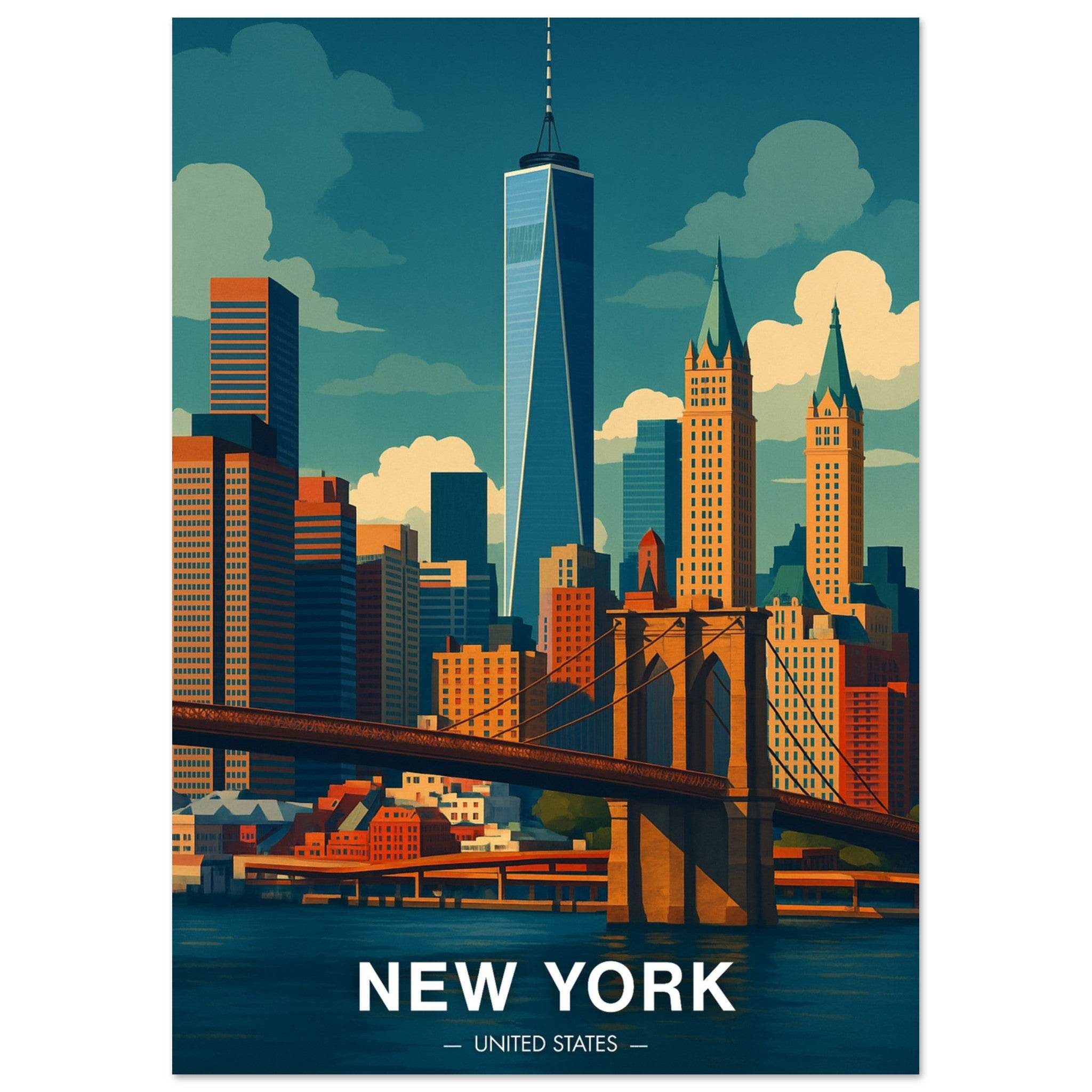 New York Poster - Geoprints