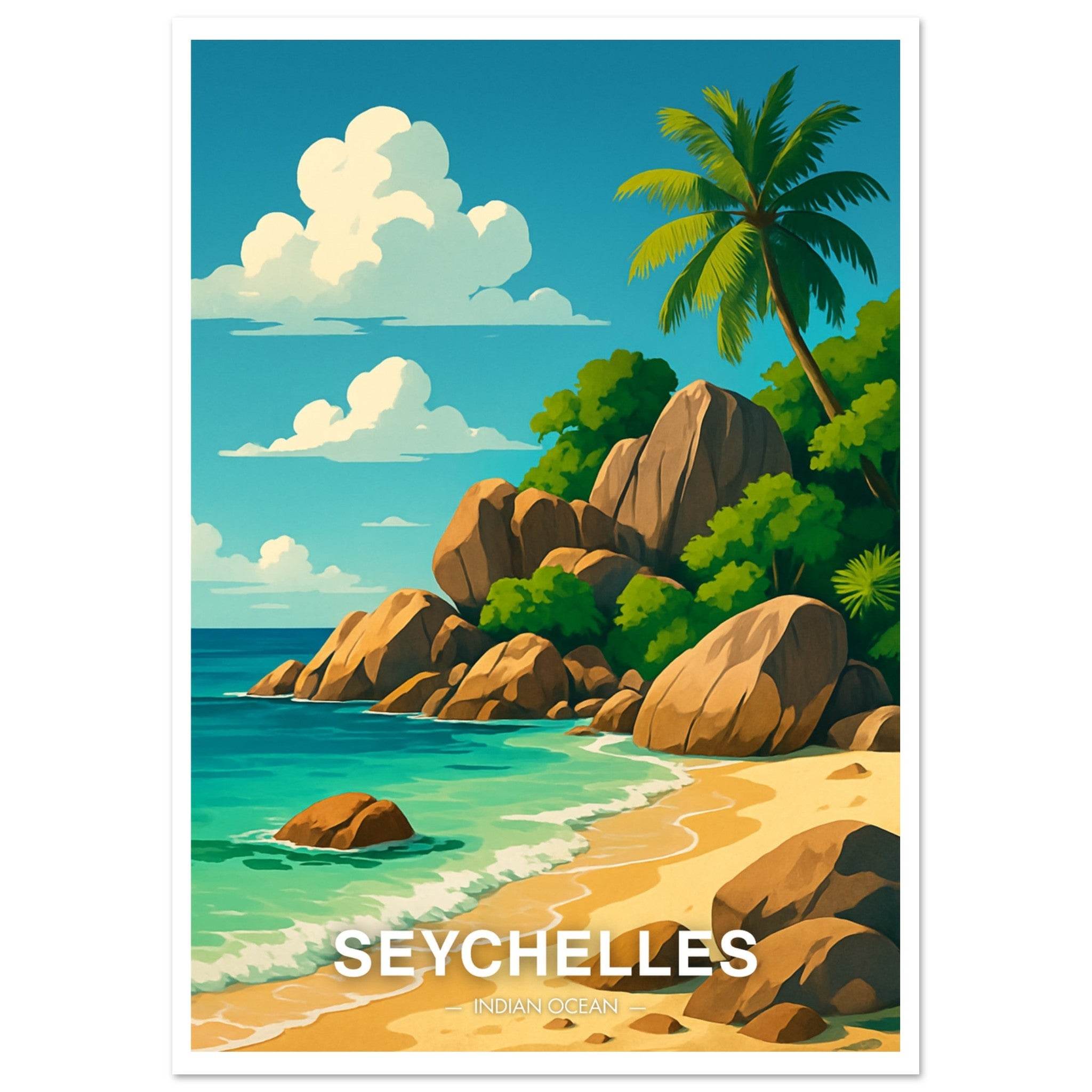 Seychelles Poster - Geoprints