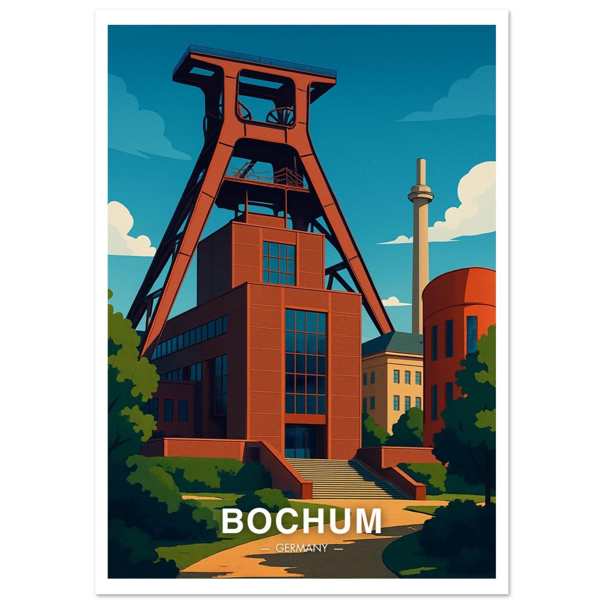 Bochum Poster - Geoprints