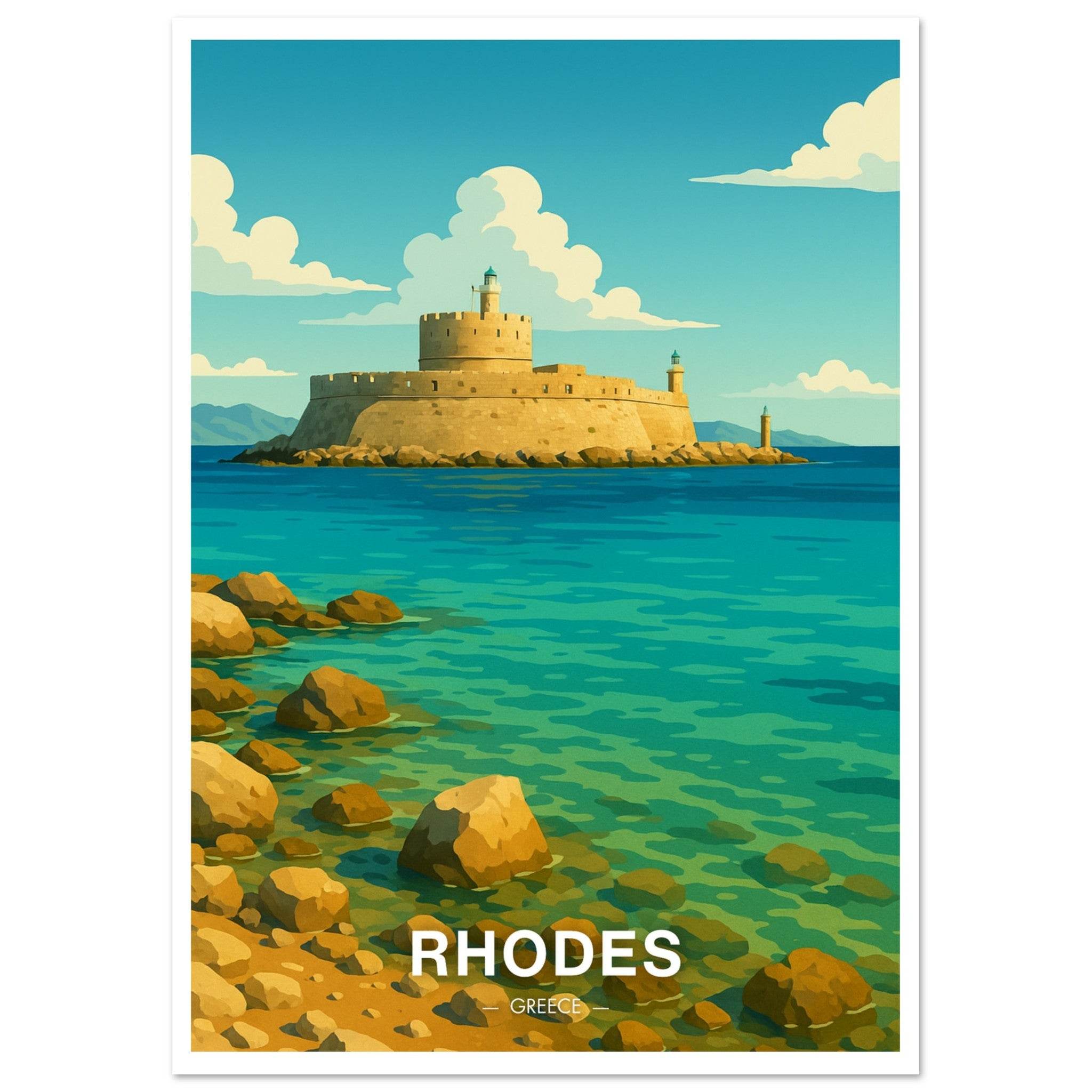 Rhodos Poster - Geoprints