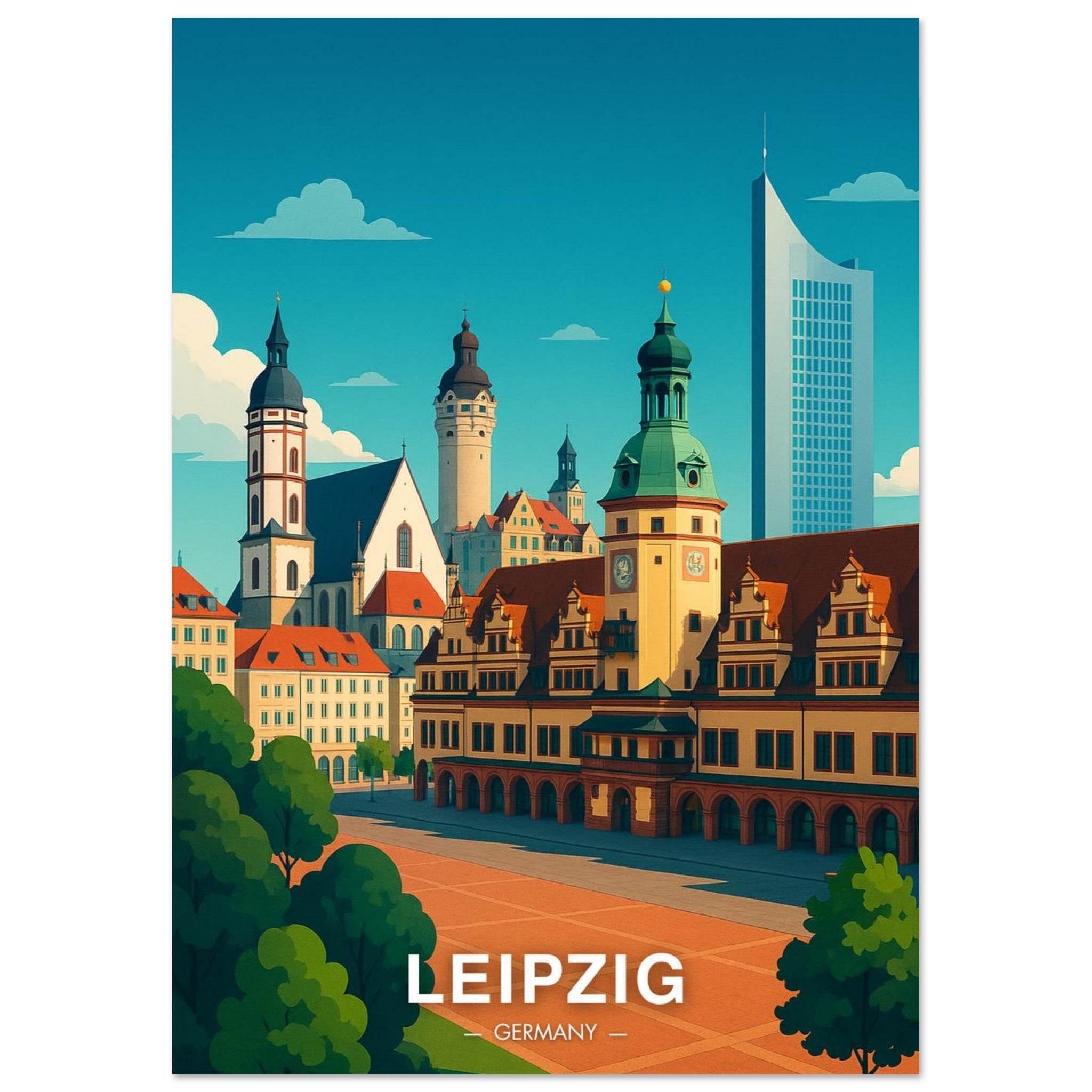 Leipzig Poster - Geoprints
