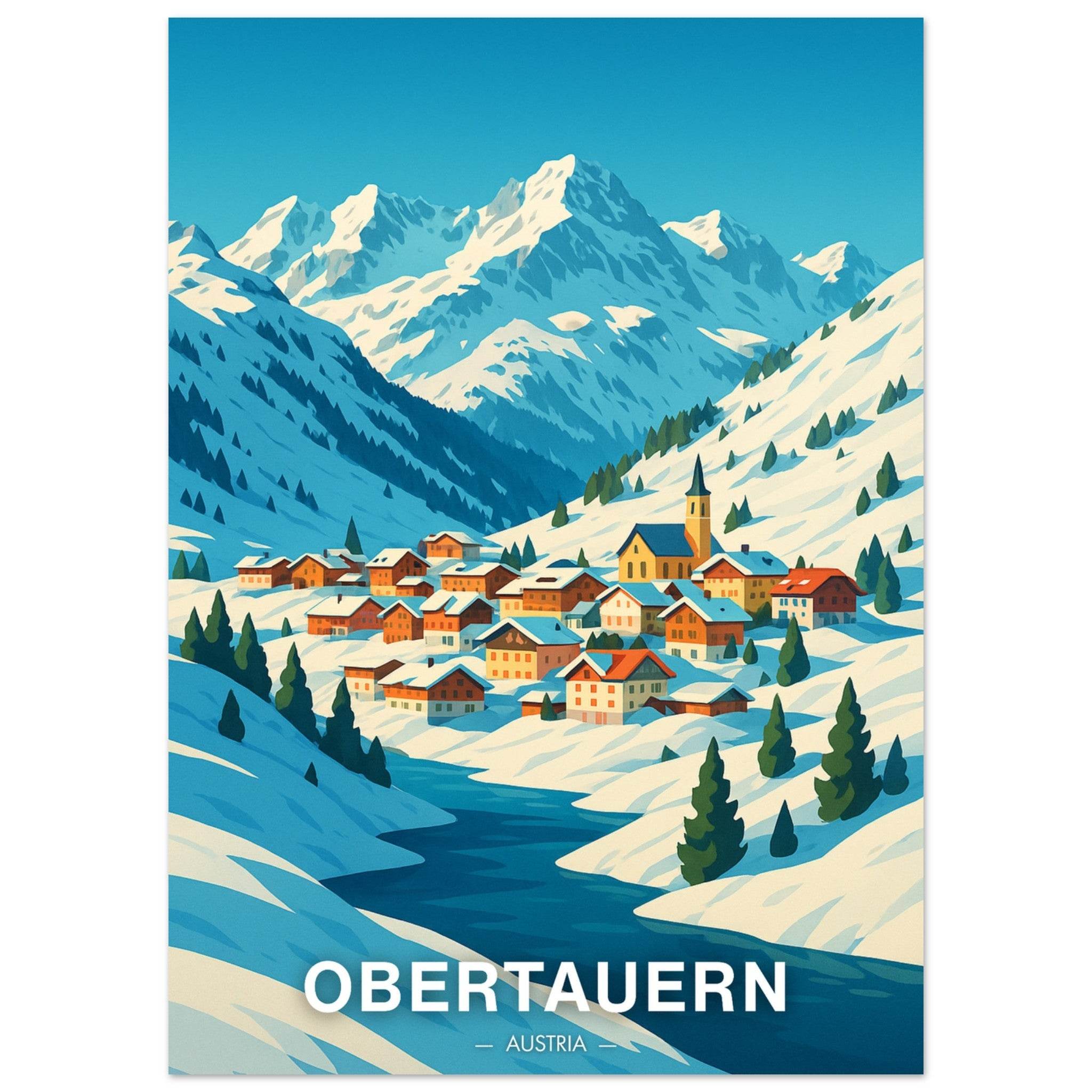 Obertauern Poster - Geoprints