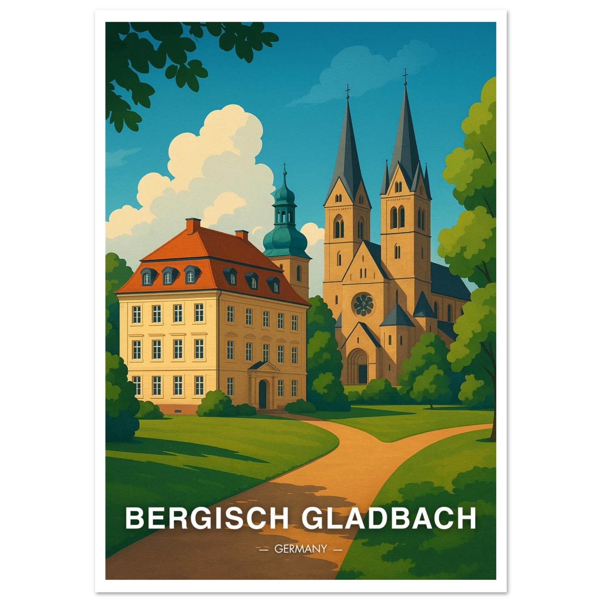 Bergisch Gladbach Poster - Geoprints