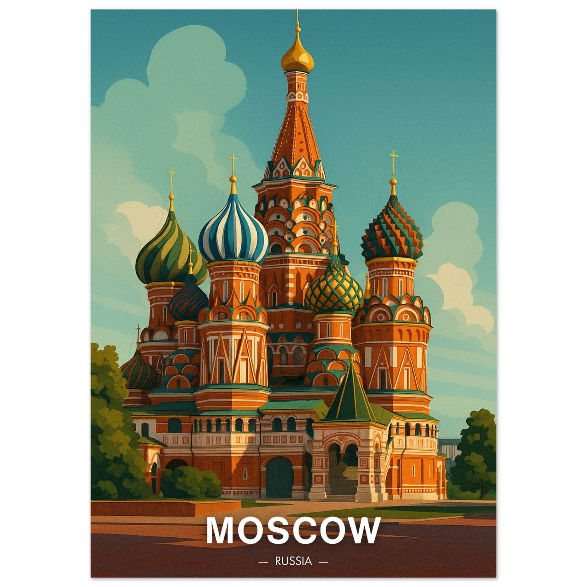 Moskau Poster - Geoprints