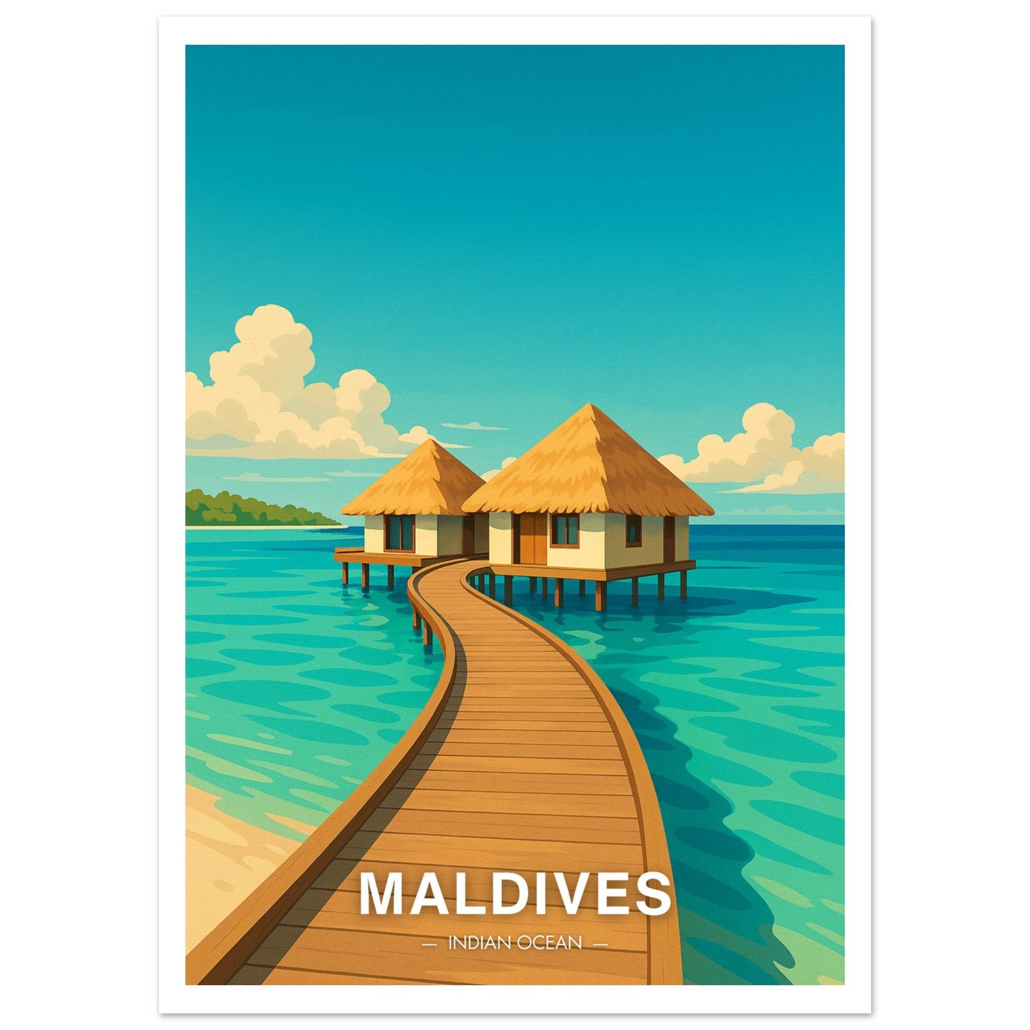 Malediven Poster - Geoprints