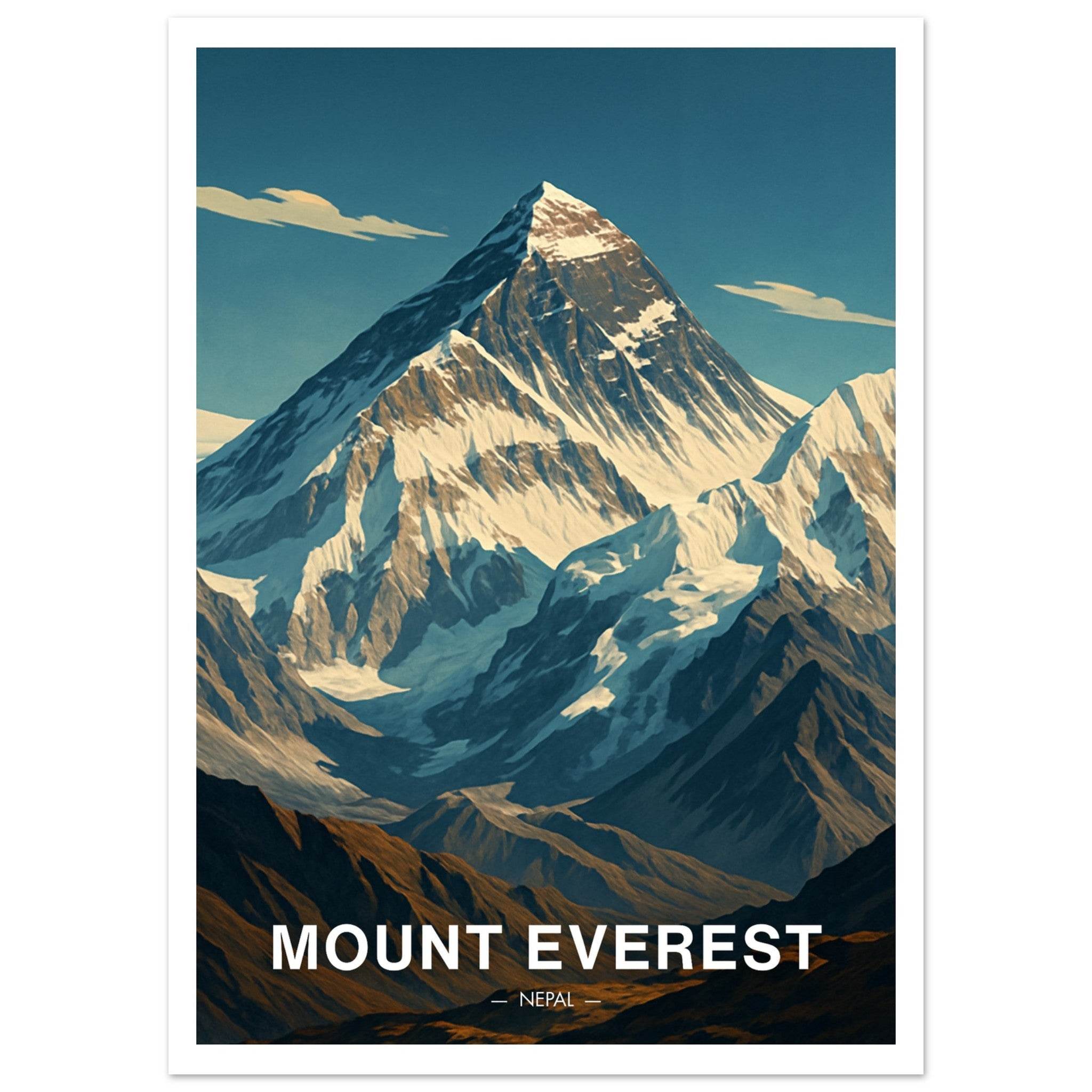 Mount Everest Poster - Geoprints