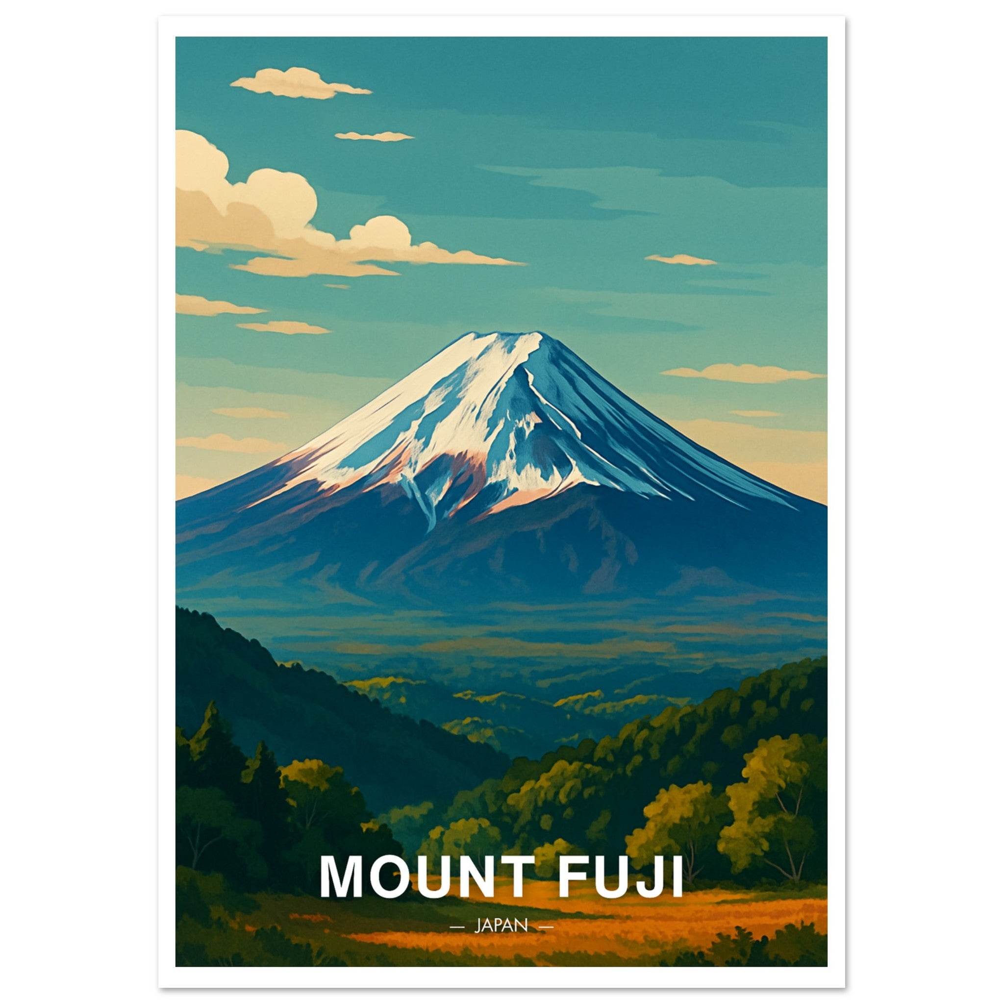 Mount Fuji Poster - Geoprints