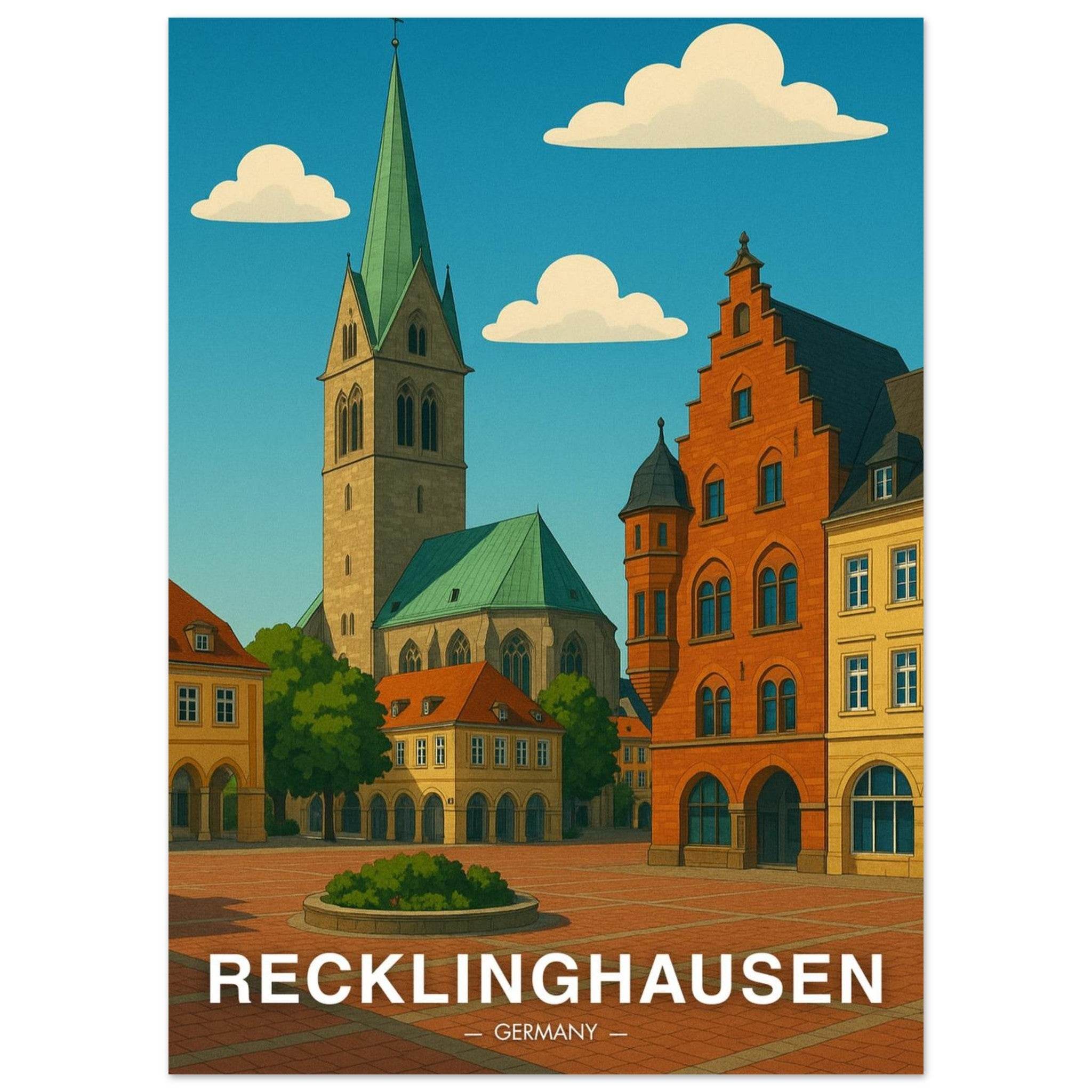 Recklinghausen Poster - Geoprints