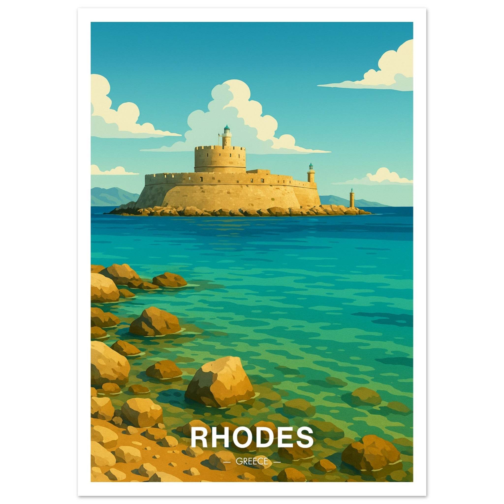Rhodos Poster - Geoprints