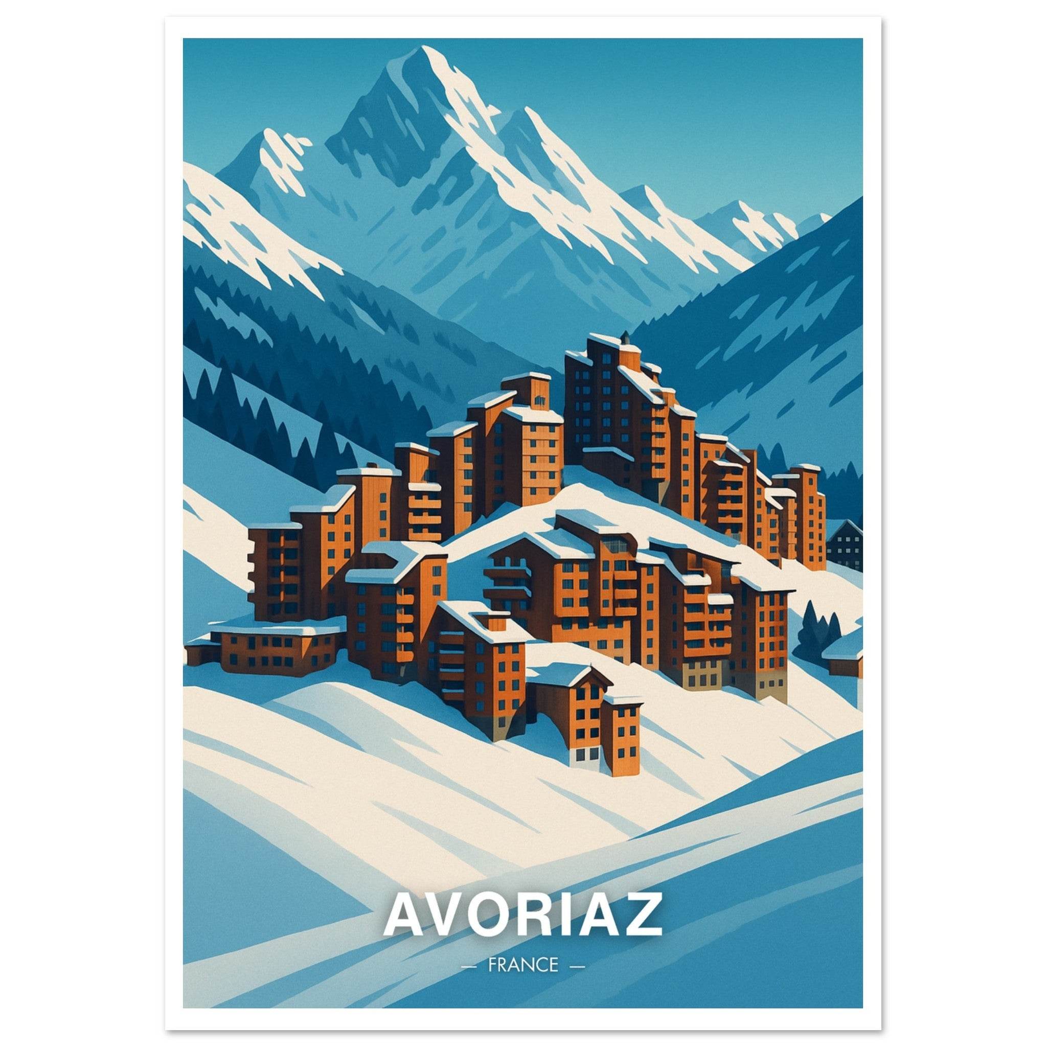 Avoriaz Poster - Geoprints