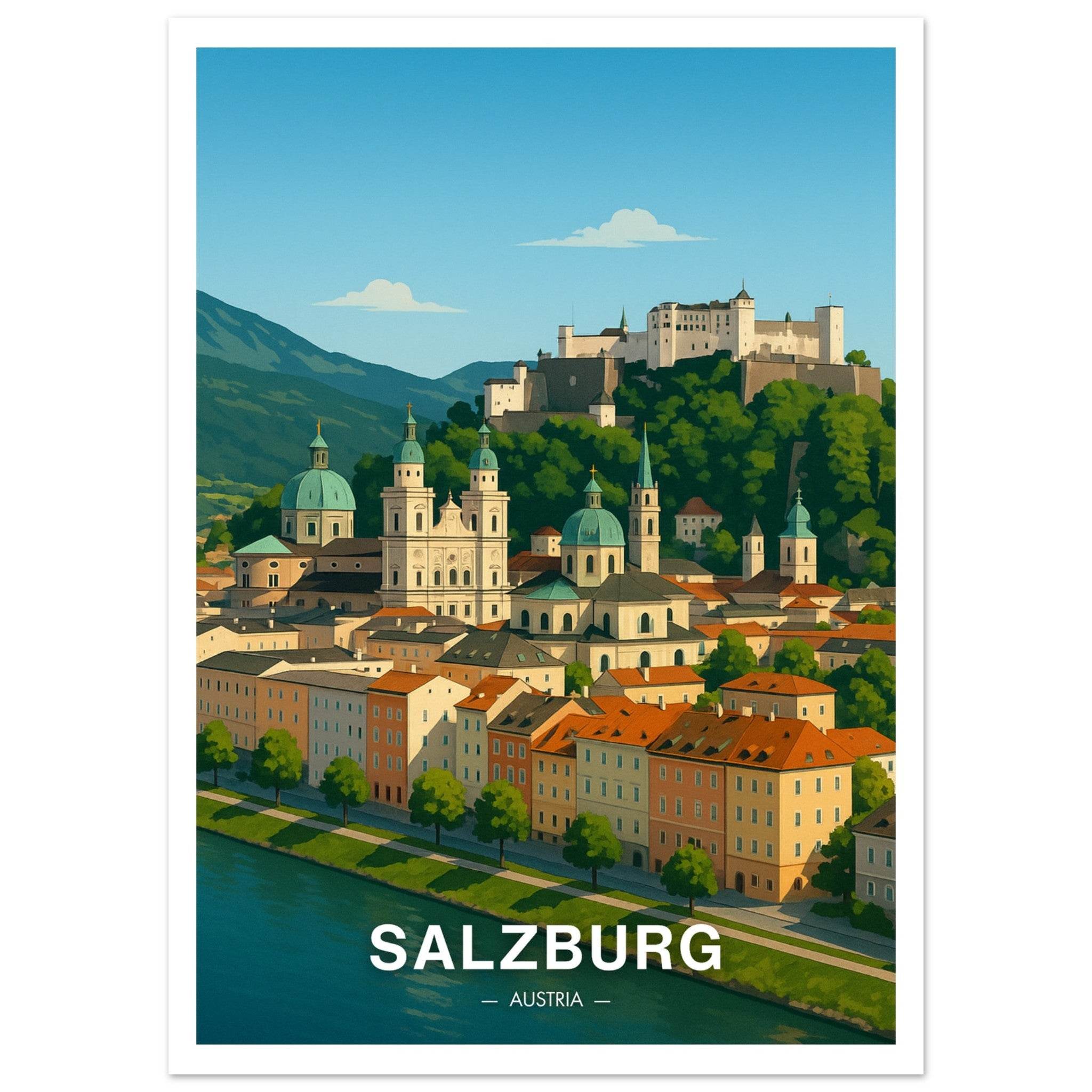 Salzburg Poster - Geoprints
