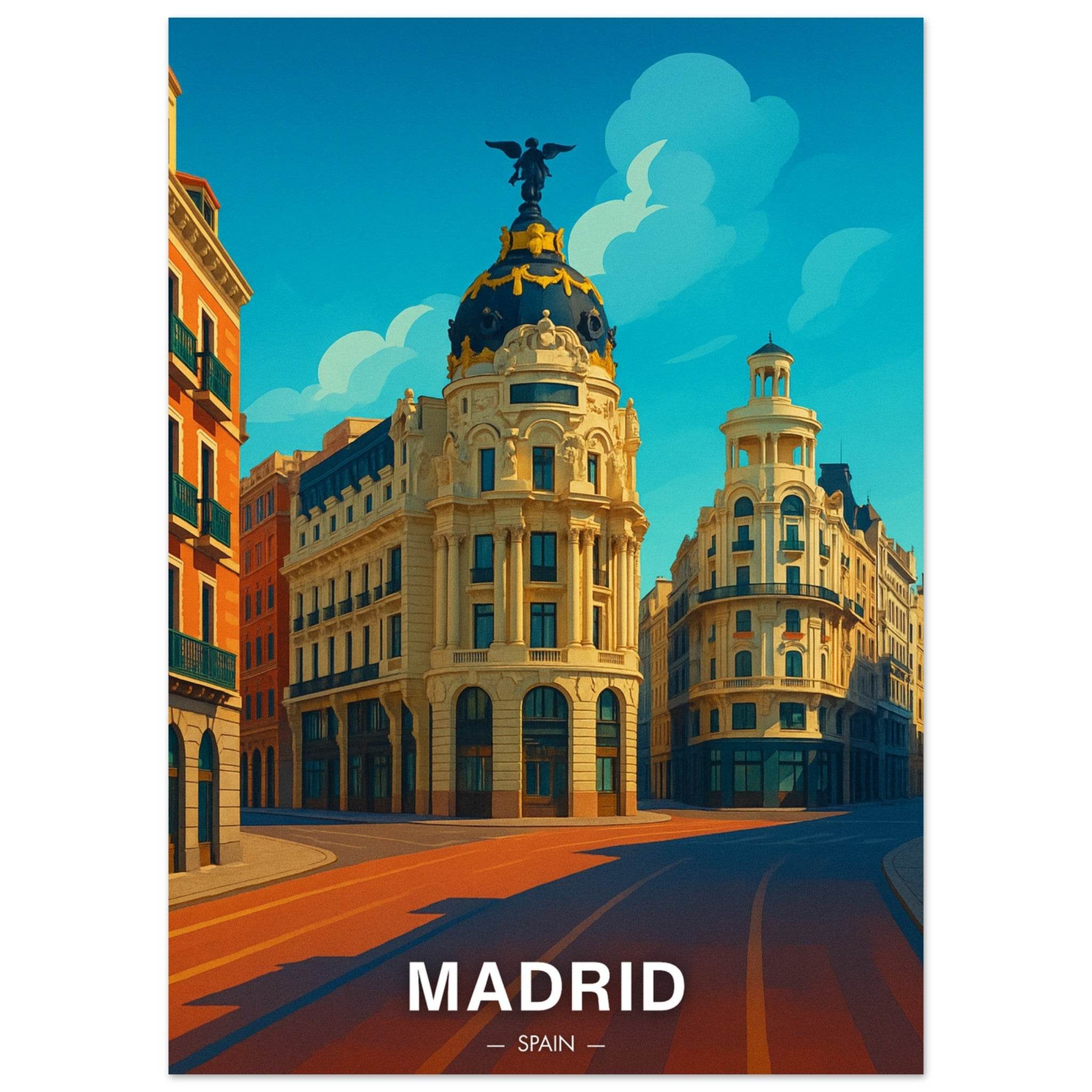 Madrid Poster - Geoprints