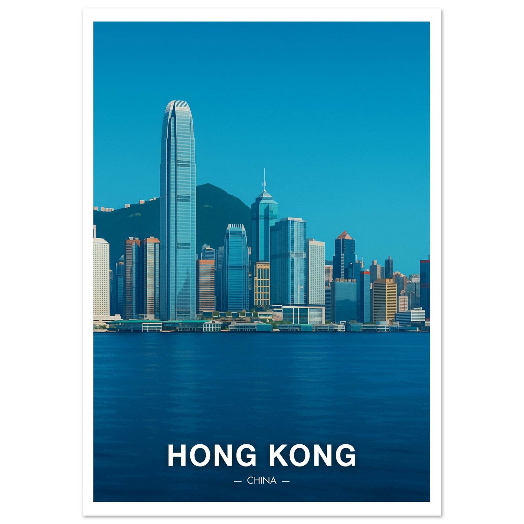 Hong Kong Poster - Geoprints