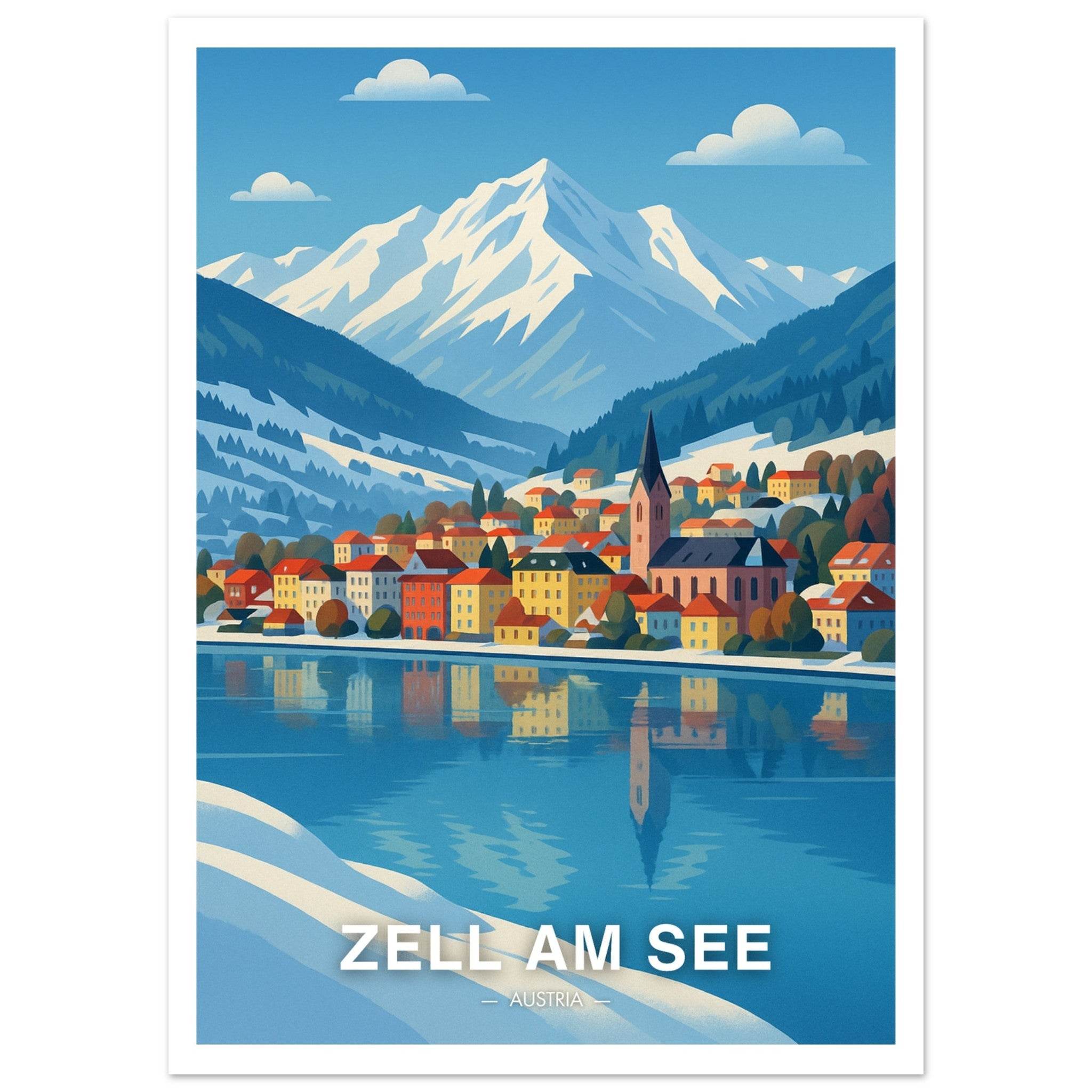 Zell Am See Poster - Geoprints