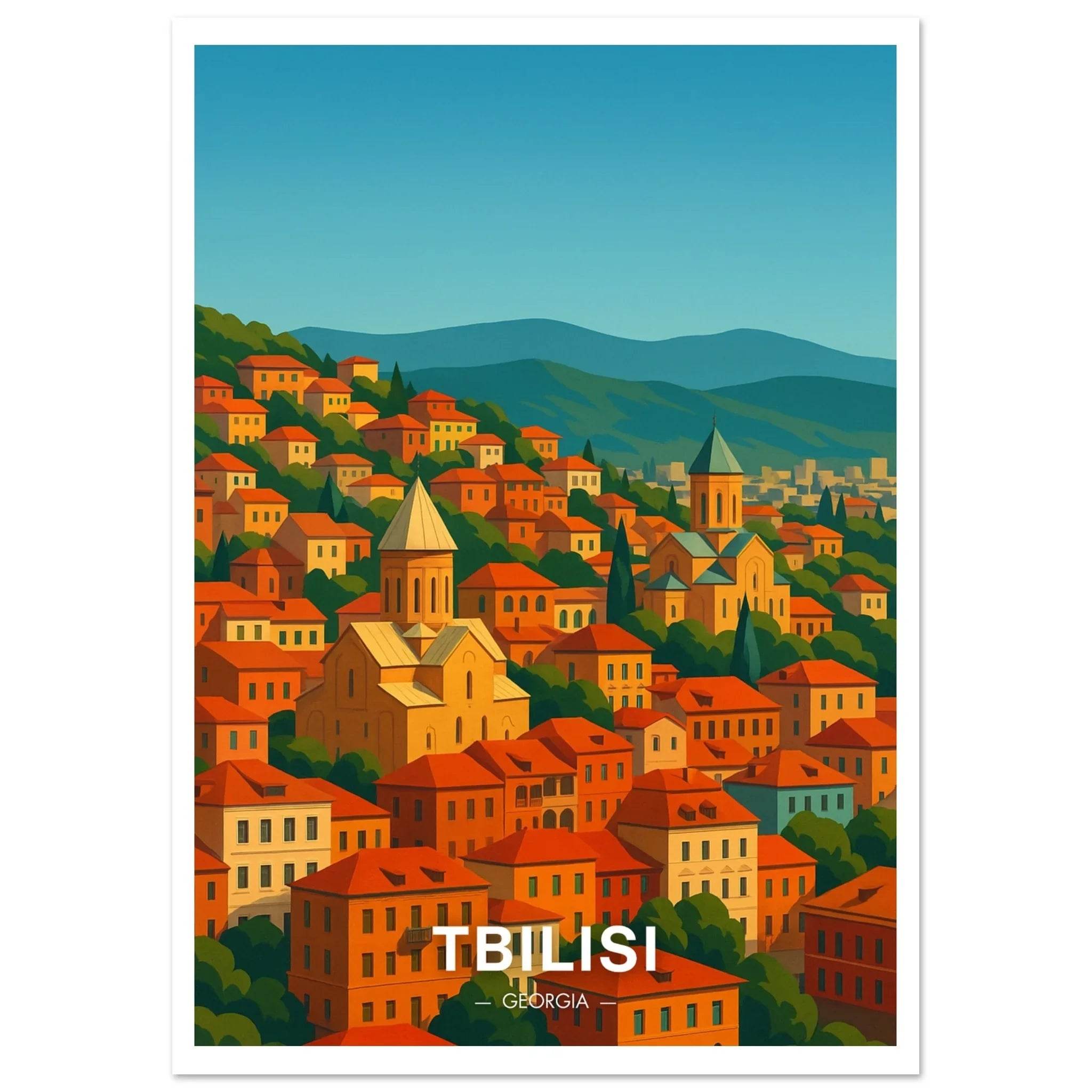 Tbilisi Poster - Geoprints