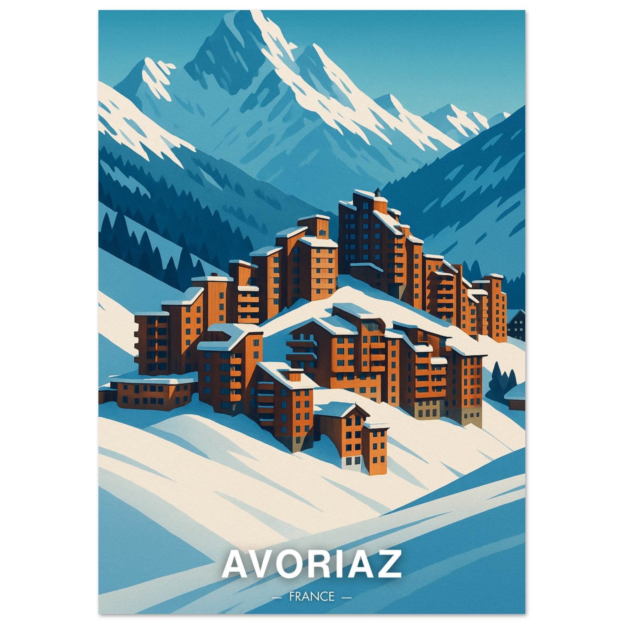 Avoriaz Poster - Geoprints