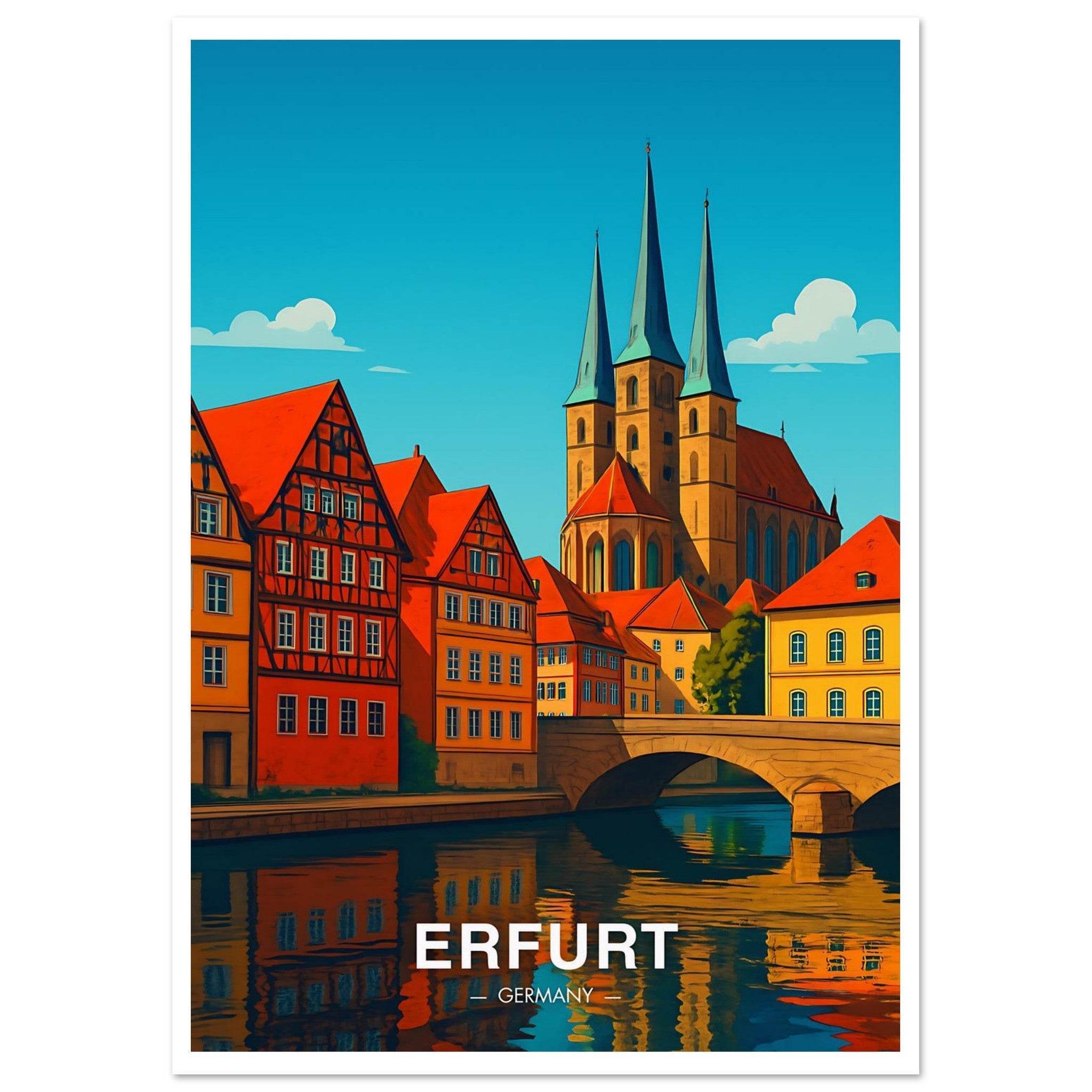 Erfurt Poster - Geoprints