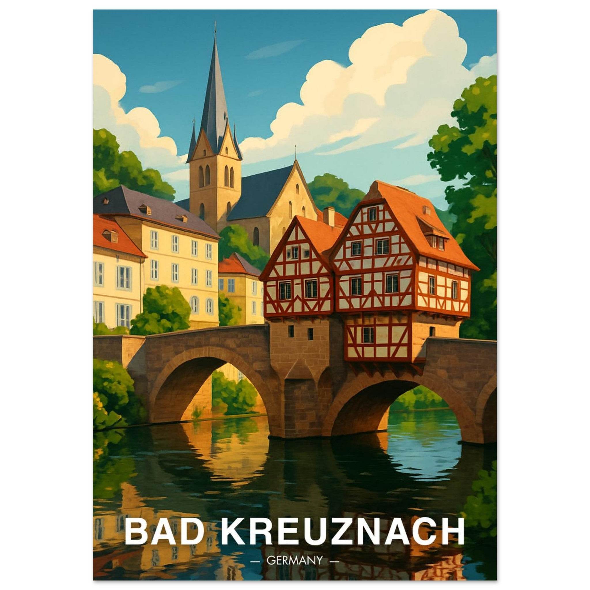 Bad Kreuznach Poster - Geoprints
