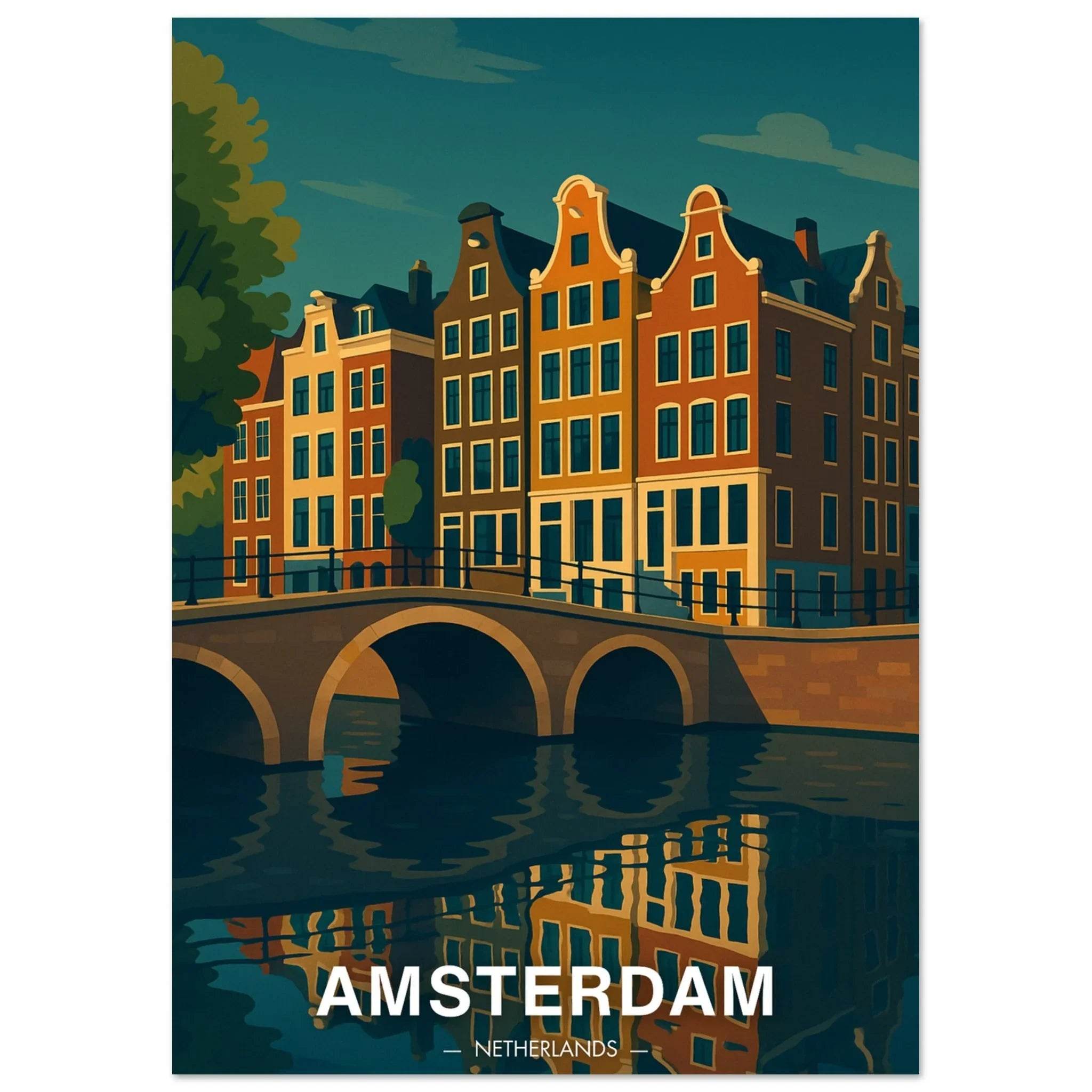 Amsterdam Poster - Geoprints