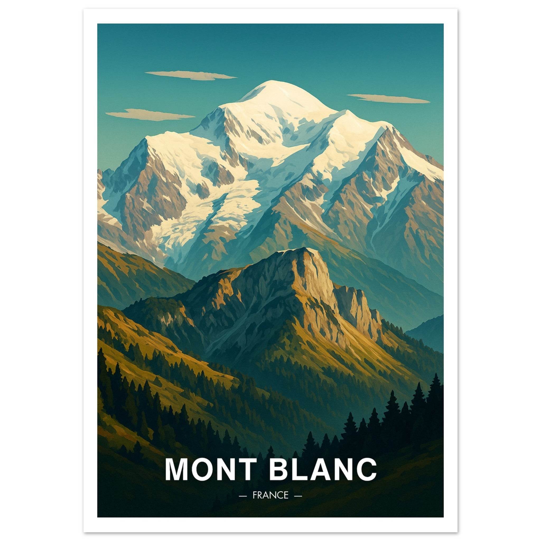 Mont Blanc Poster - Geoprints