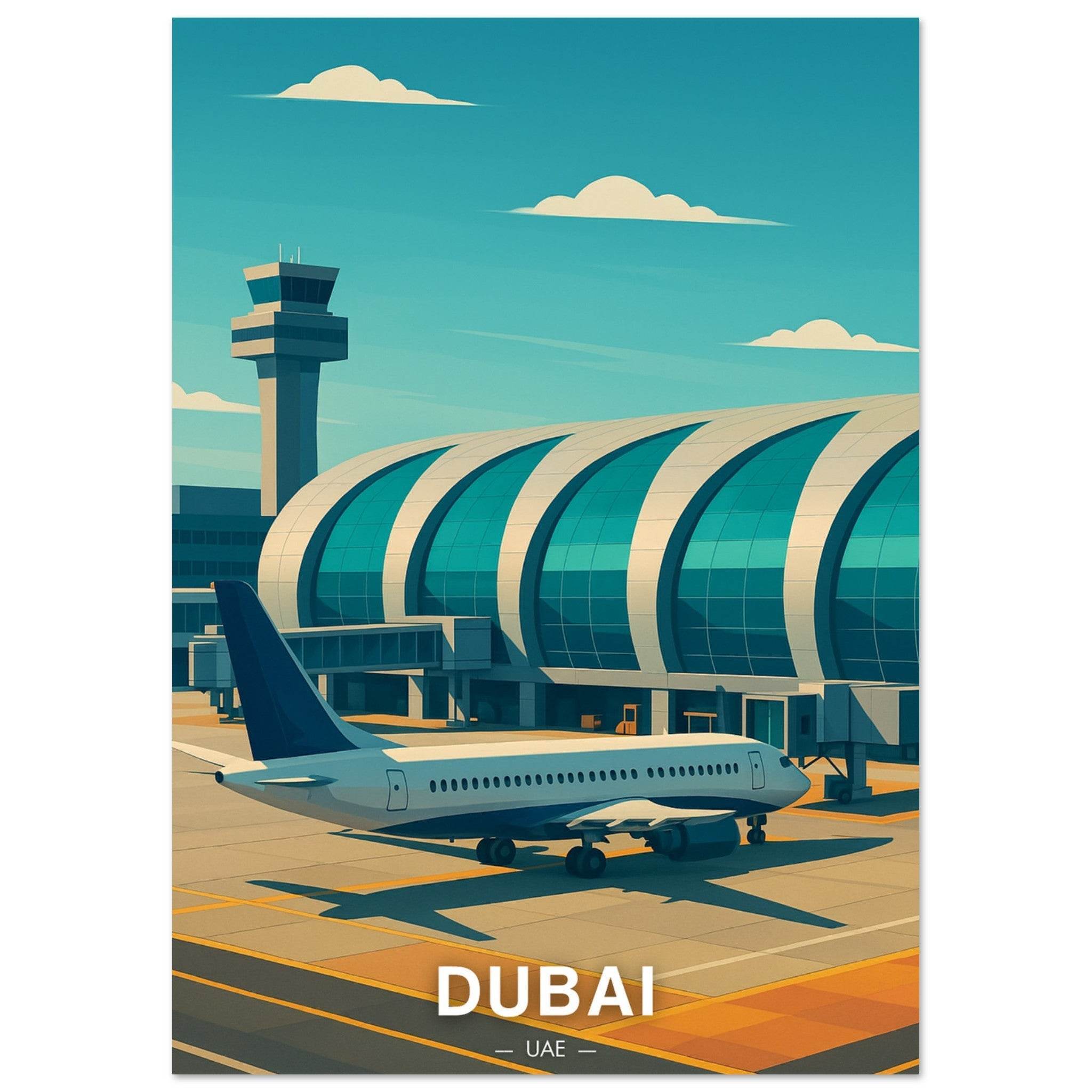 Dubai Flughafen Poster - Geoprints