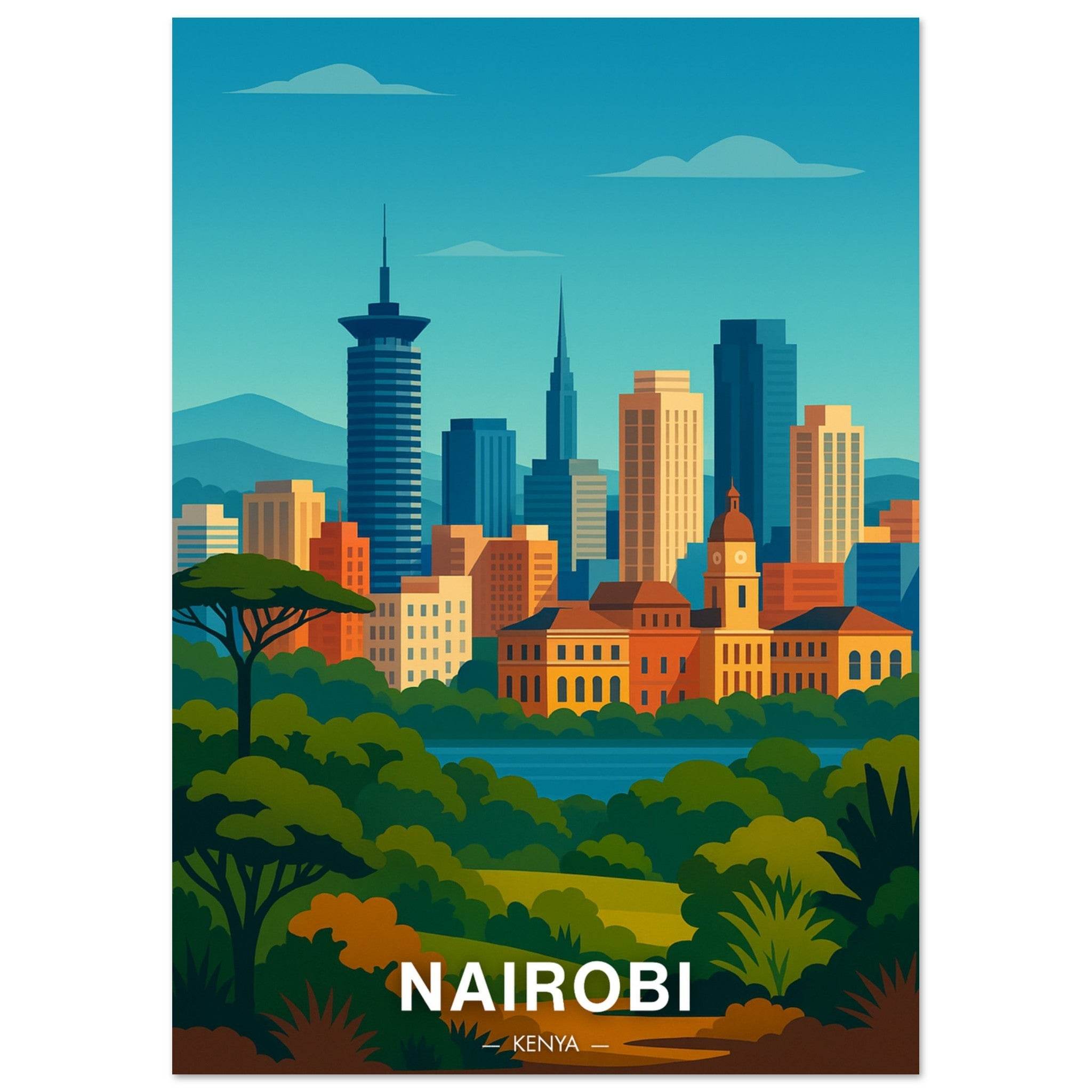 Nairobi Poster - Geoprints