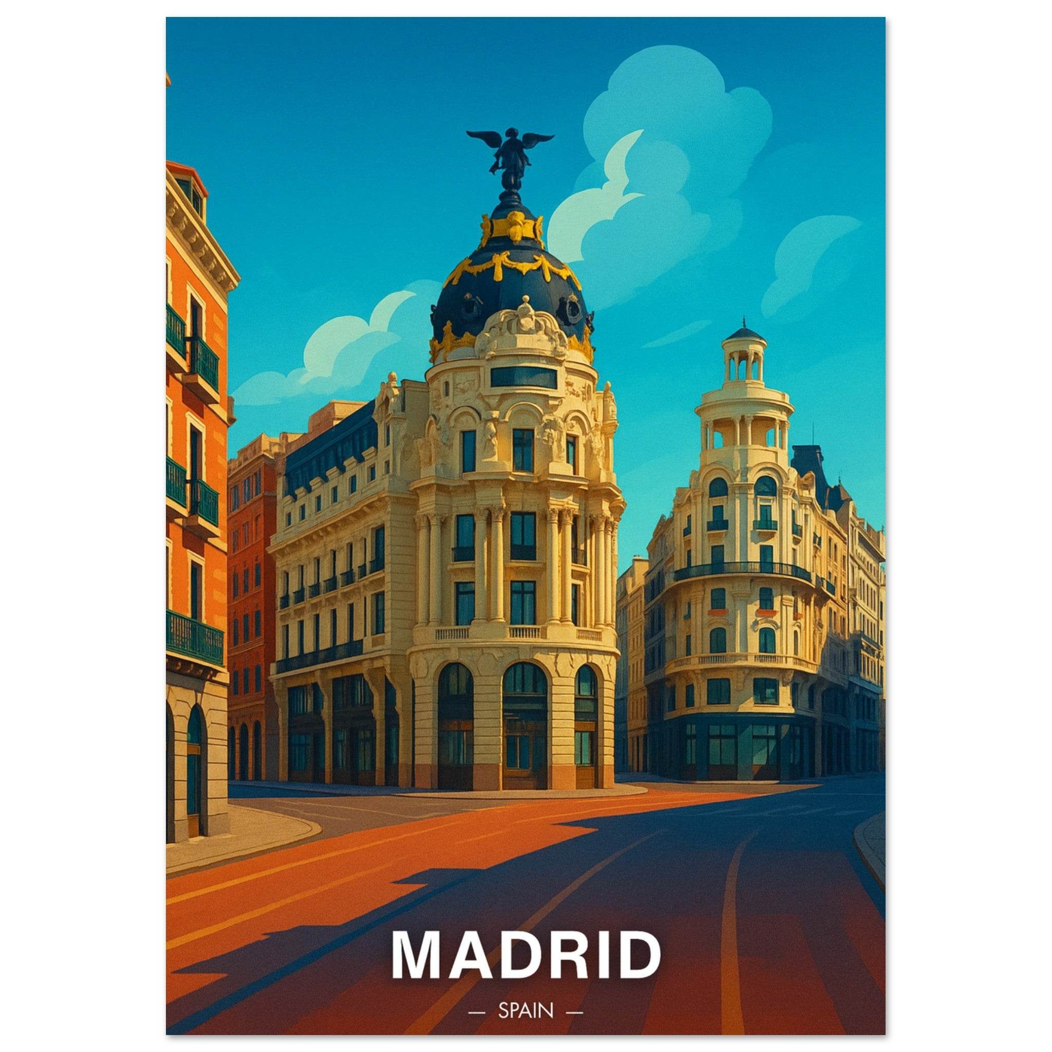 Madrid Poster - Geoprints