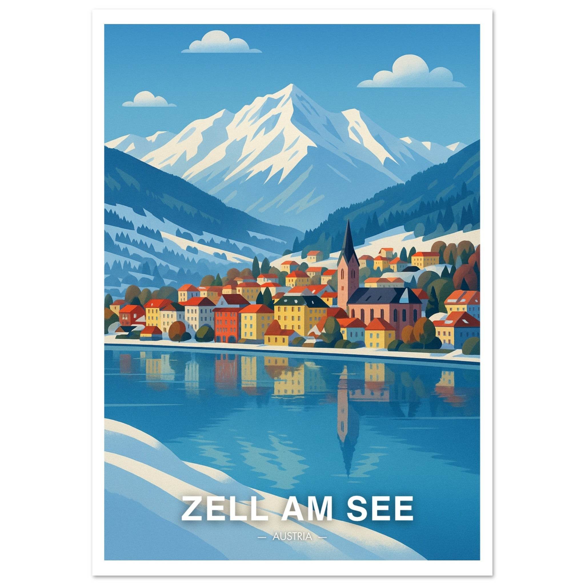 Zell Am See Poster - Geoprints