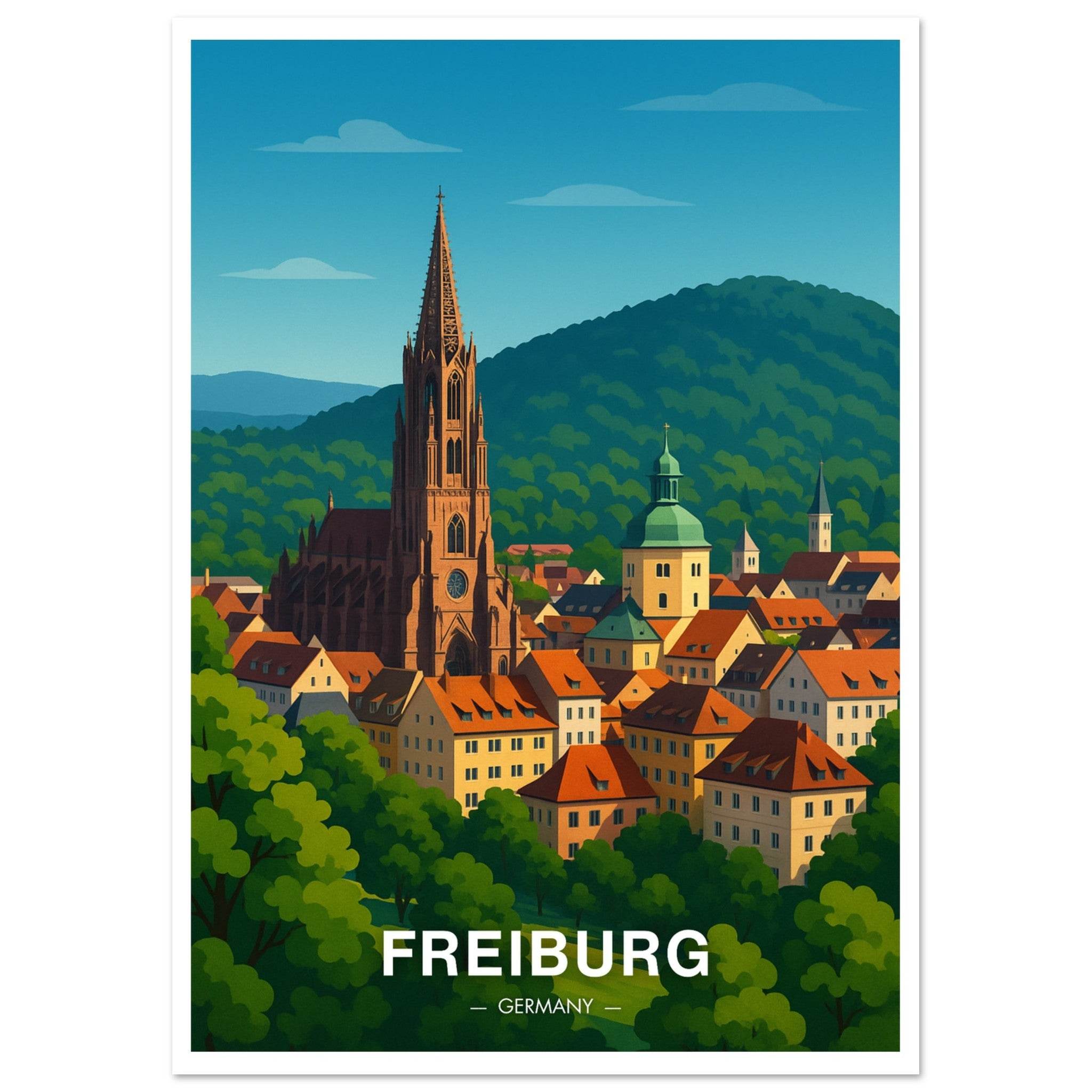 Freiburg Poster - Geoprints
