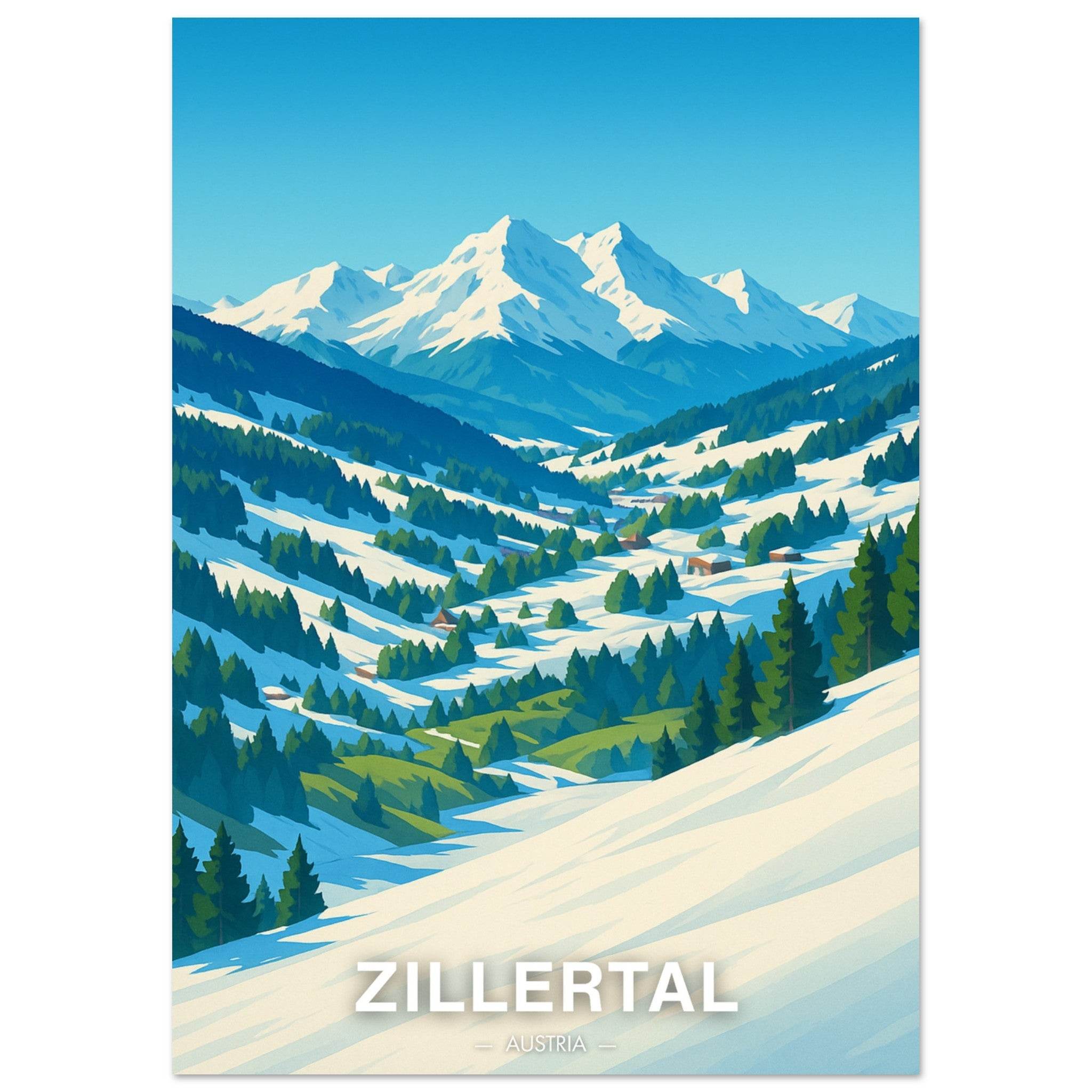 Zillertal Poster - Geoprints