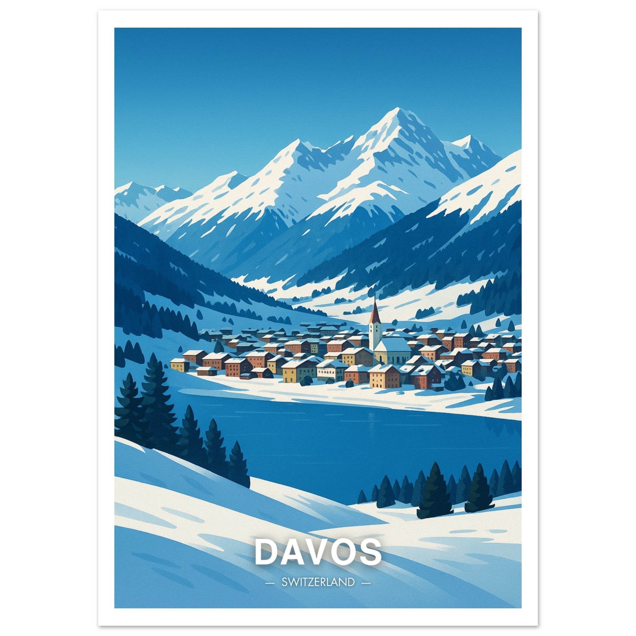 Davos Poster - Geoprints