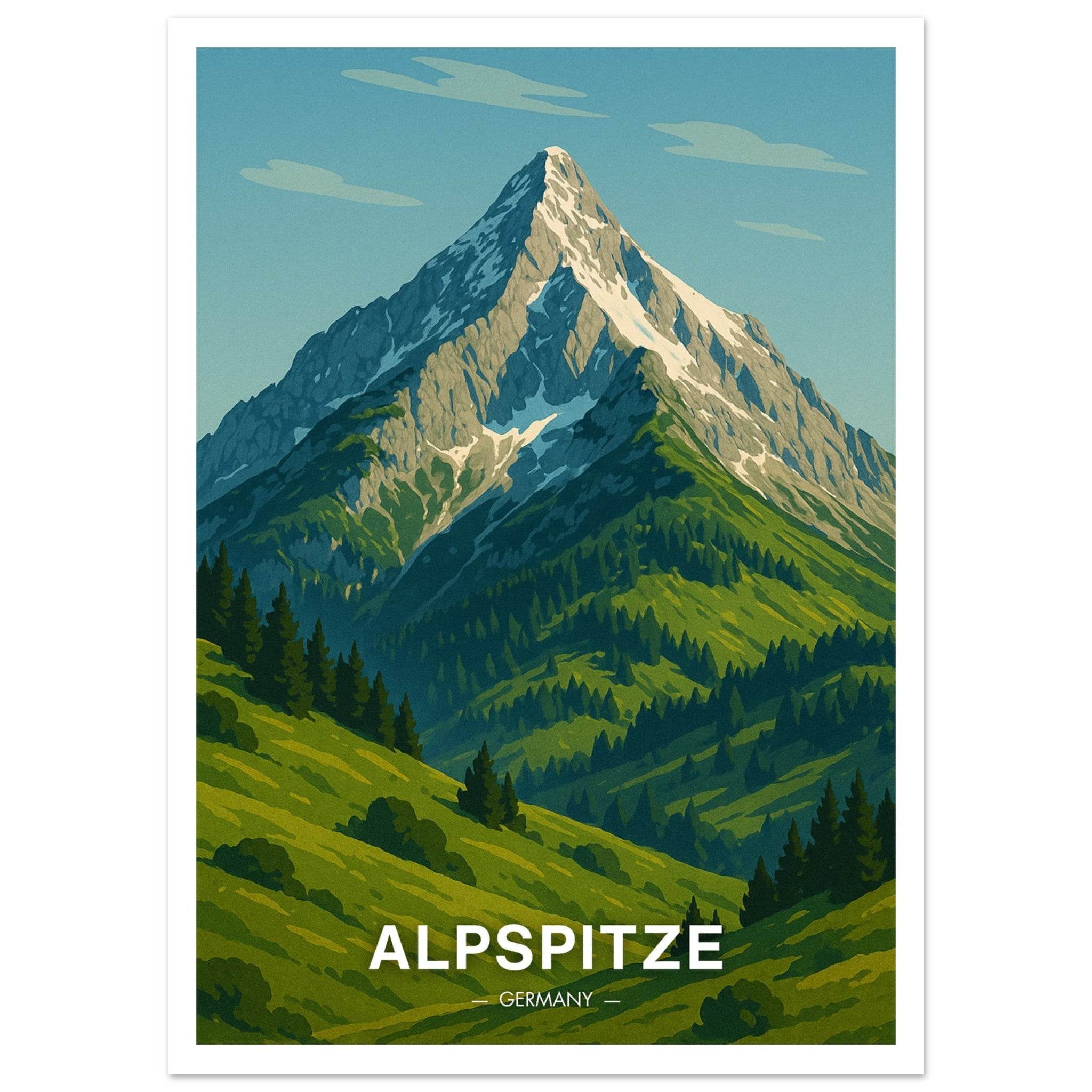 Alpspitze Poster - Geoprints